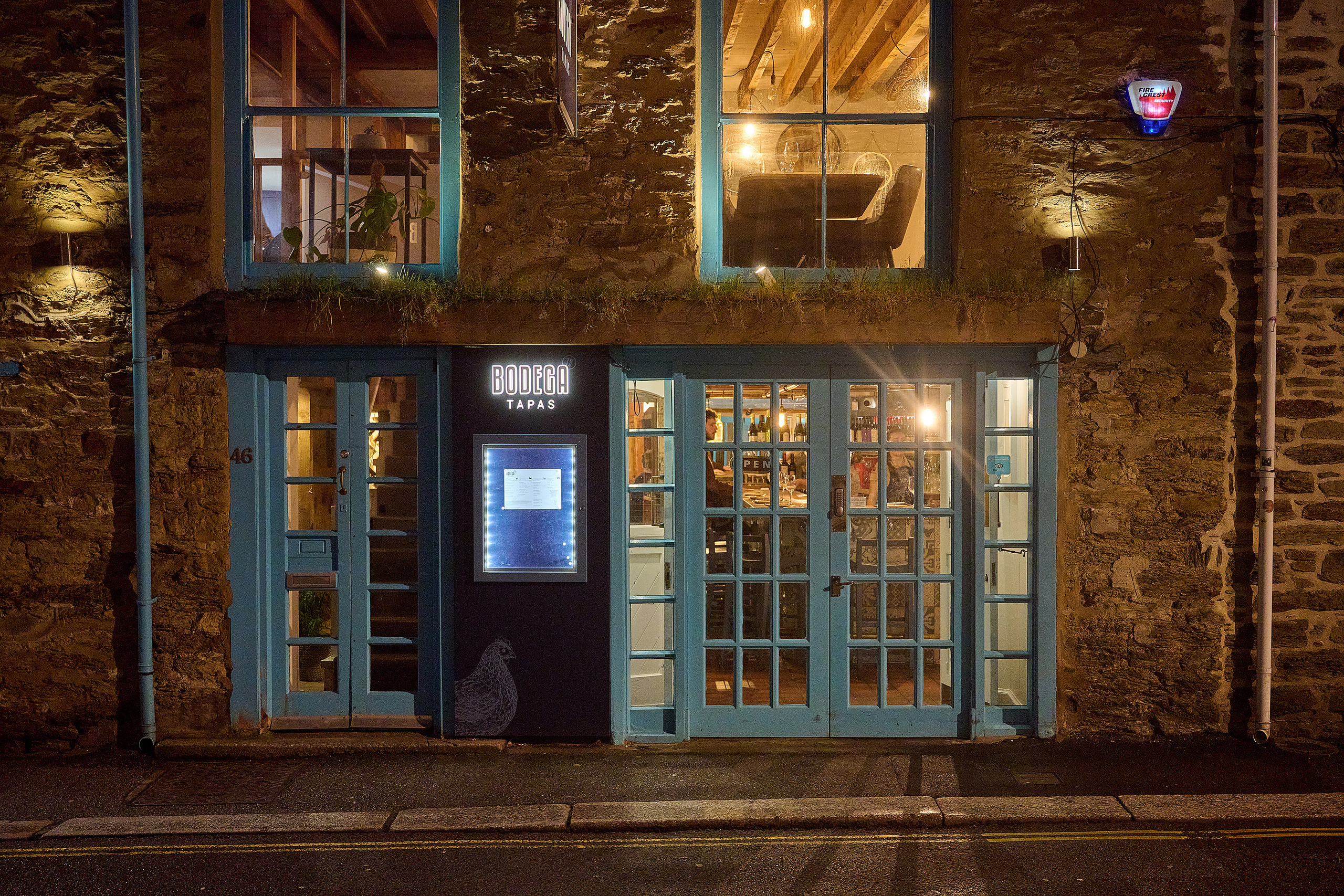 Город Фалмут, Великобритания, вечером