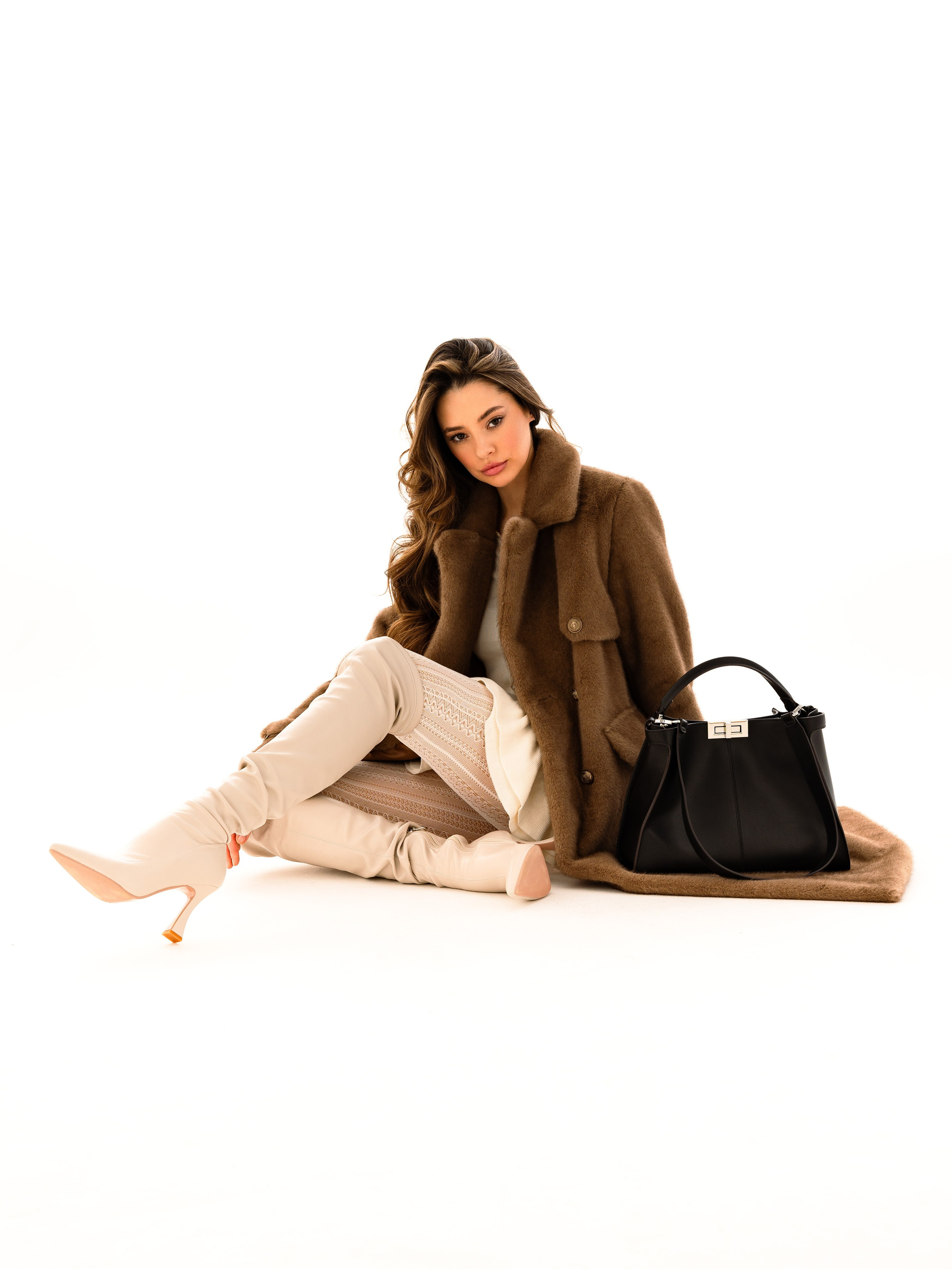 Новогодняя фотосессия бренда шуб. Портретный фотограф Москва Белогорцев Сергей