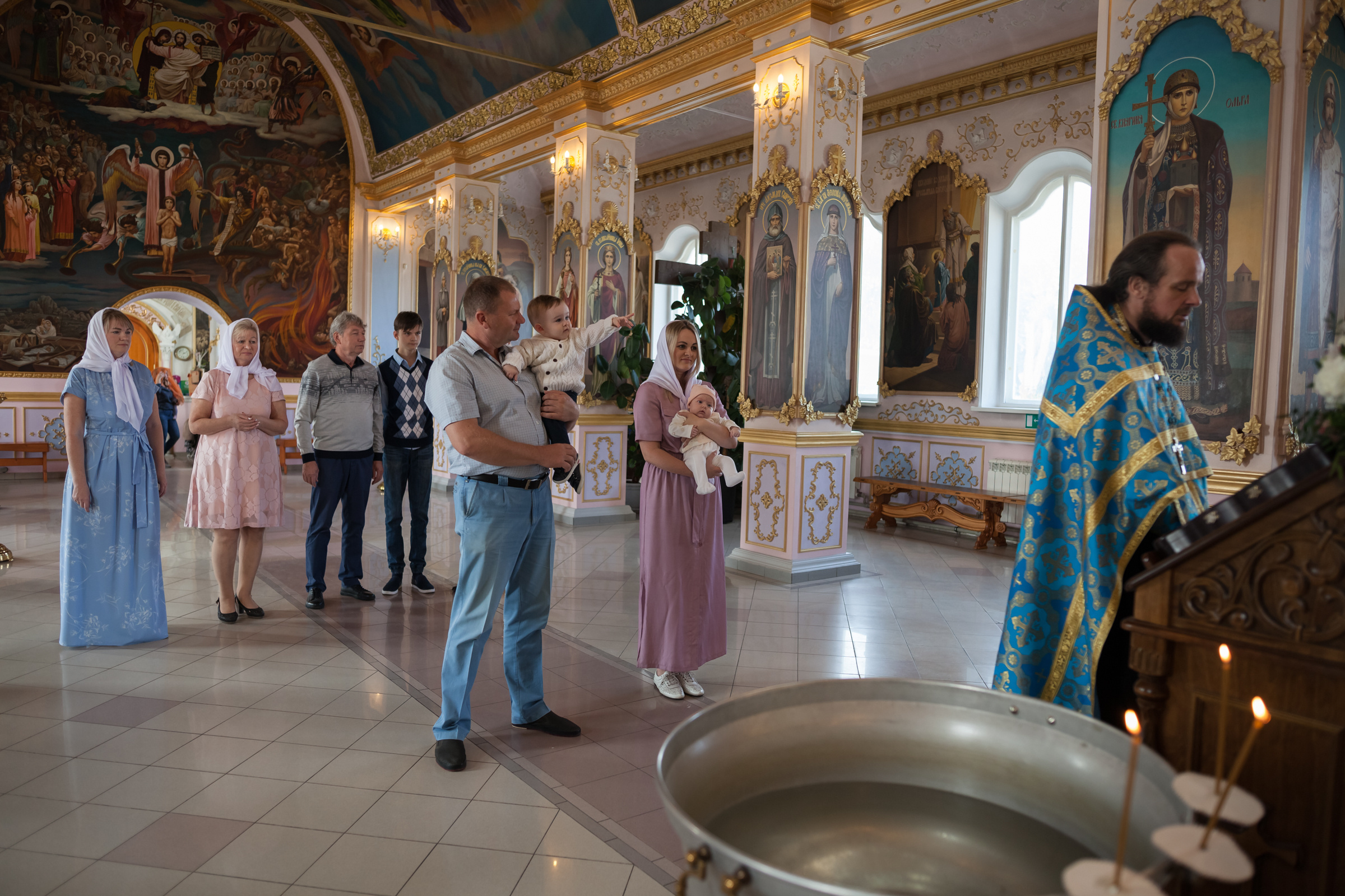 Таинство крещения Мирона и Оливии. Фотограф на крещение и венчание в Самаре и Тольятти Елена Арди