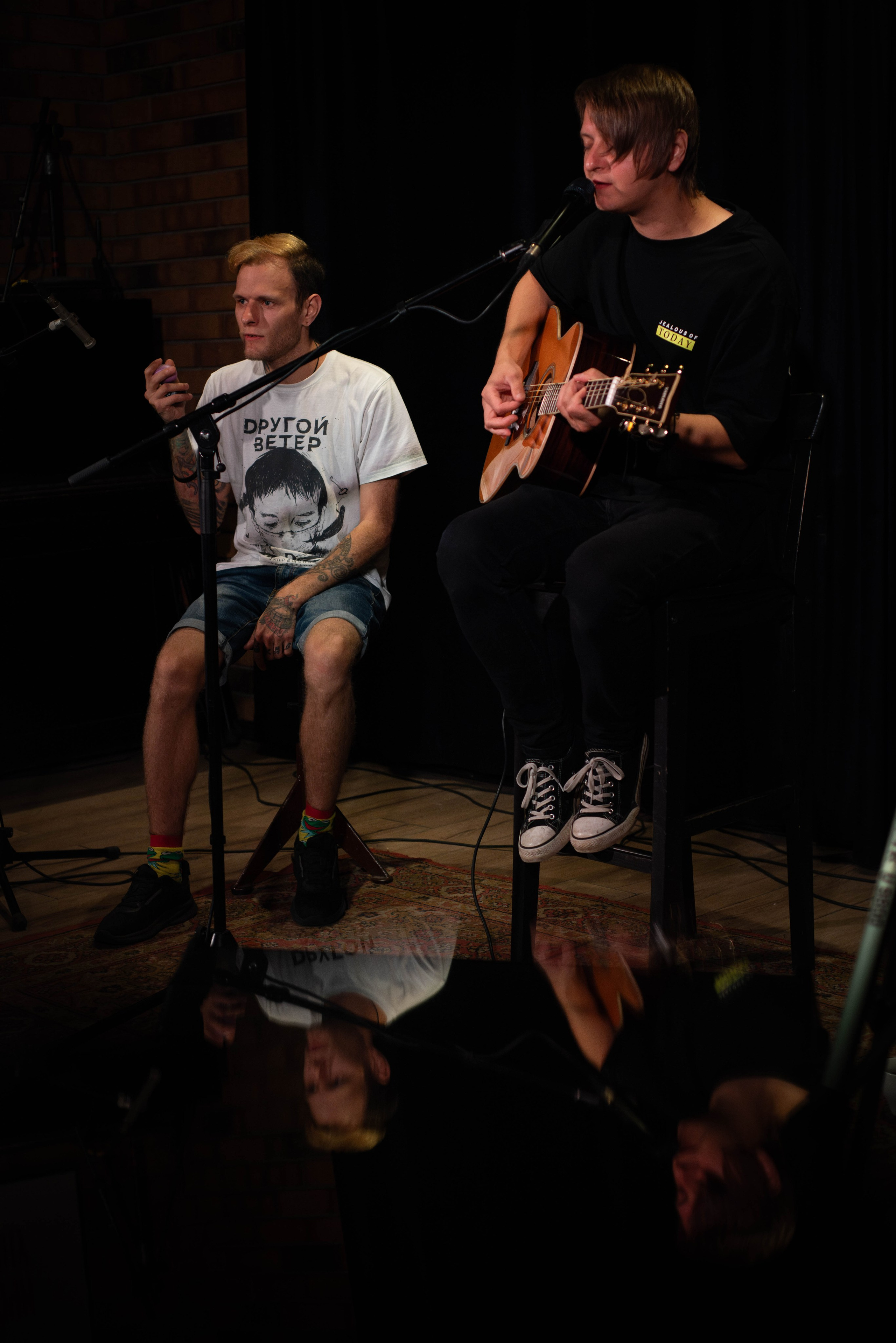 Лёва Сазонов (1 августа 2024 года, Москва, арт-кафе Пушкарёв). Фотограф Светлана Блинова, Москва и Московская область