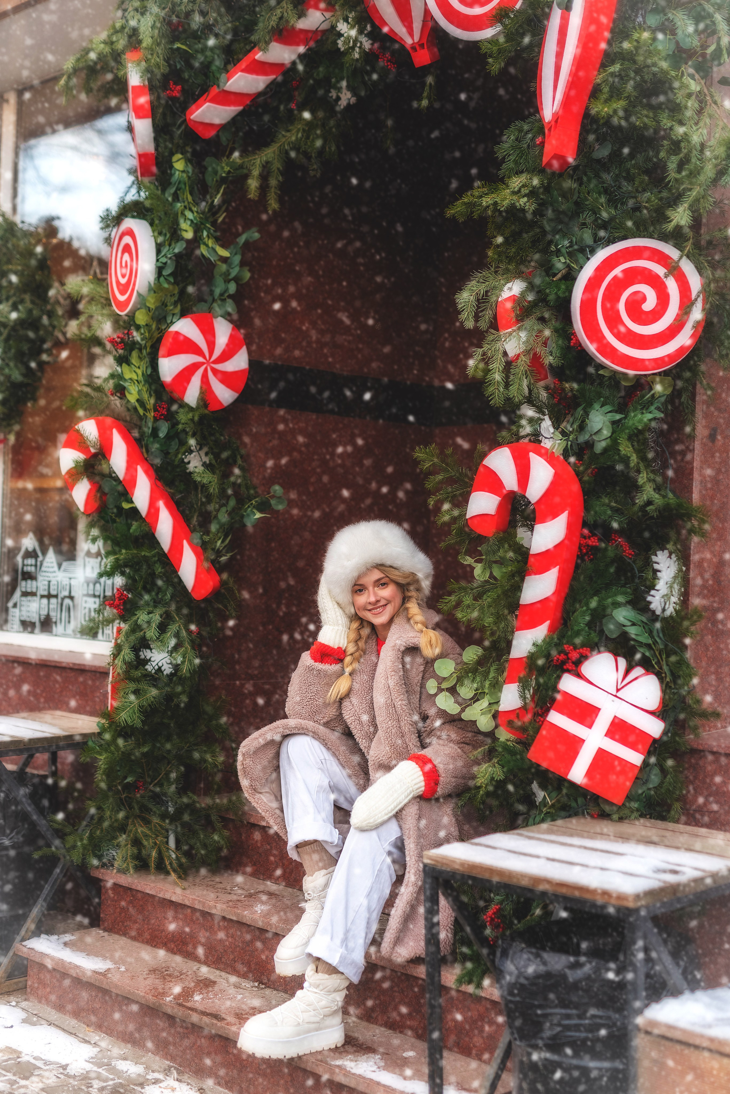 Фотопрогулка по зимнему городу. Семейный, детский фотограф в Воронеже Анна Никитина