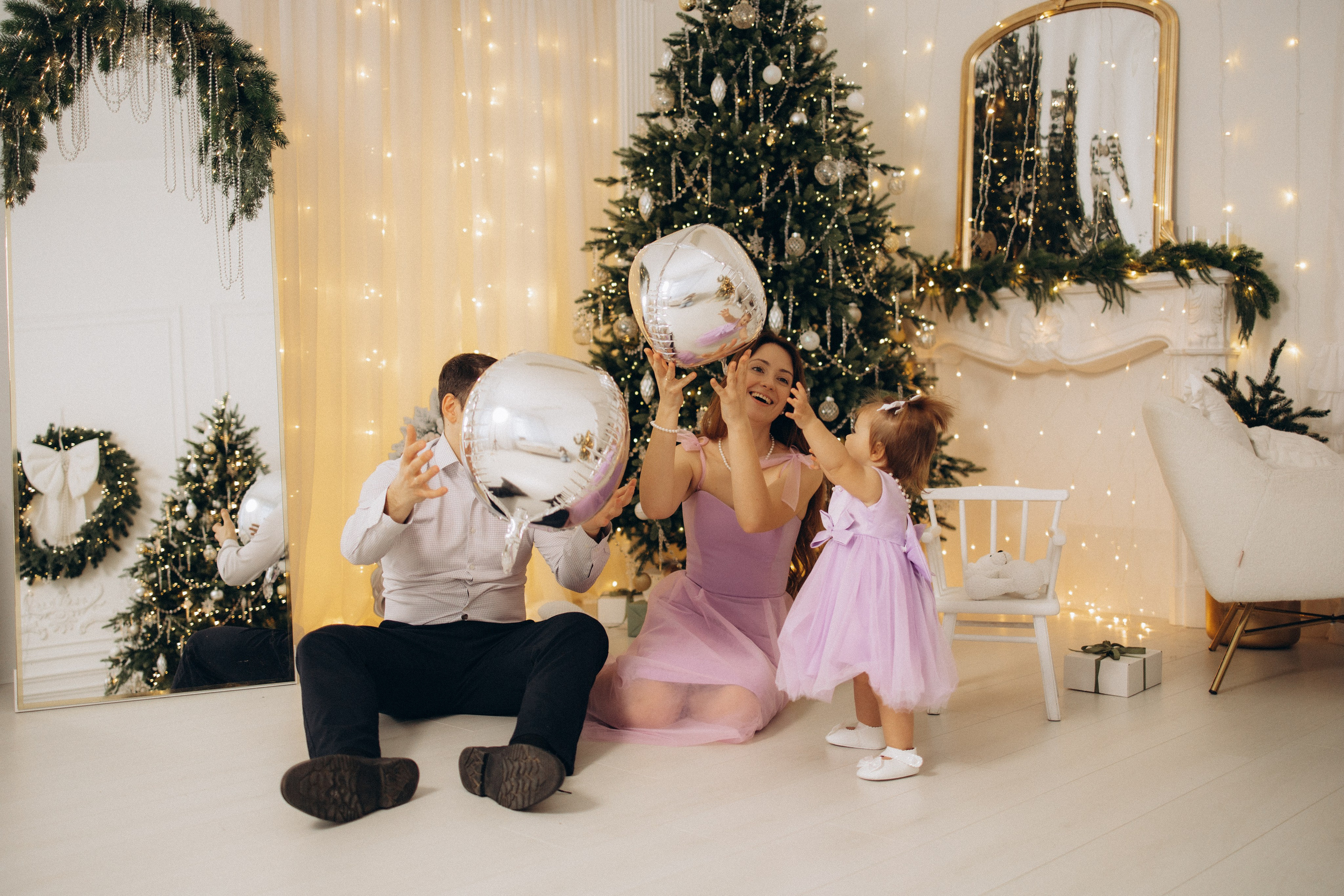 Новый год маленькой Анечки. Семейный фотограф в Москве Анастасия Шалда