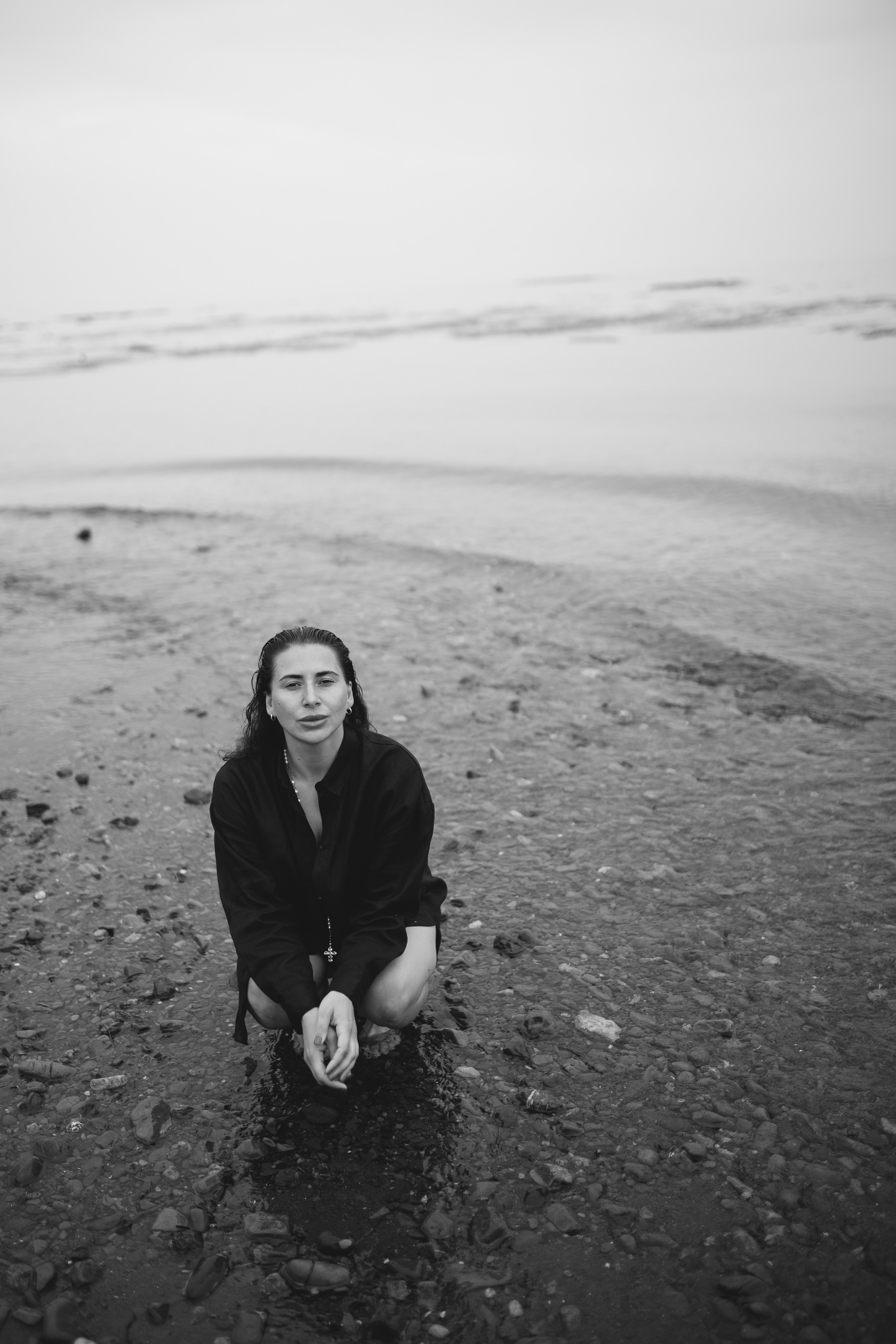 Женская фотосессия на берегу Охотского моря. Сахалин. Фотограф Валерия Горбунова Подольск Бутово Видное Щербинка