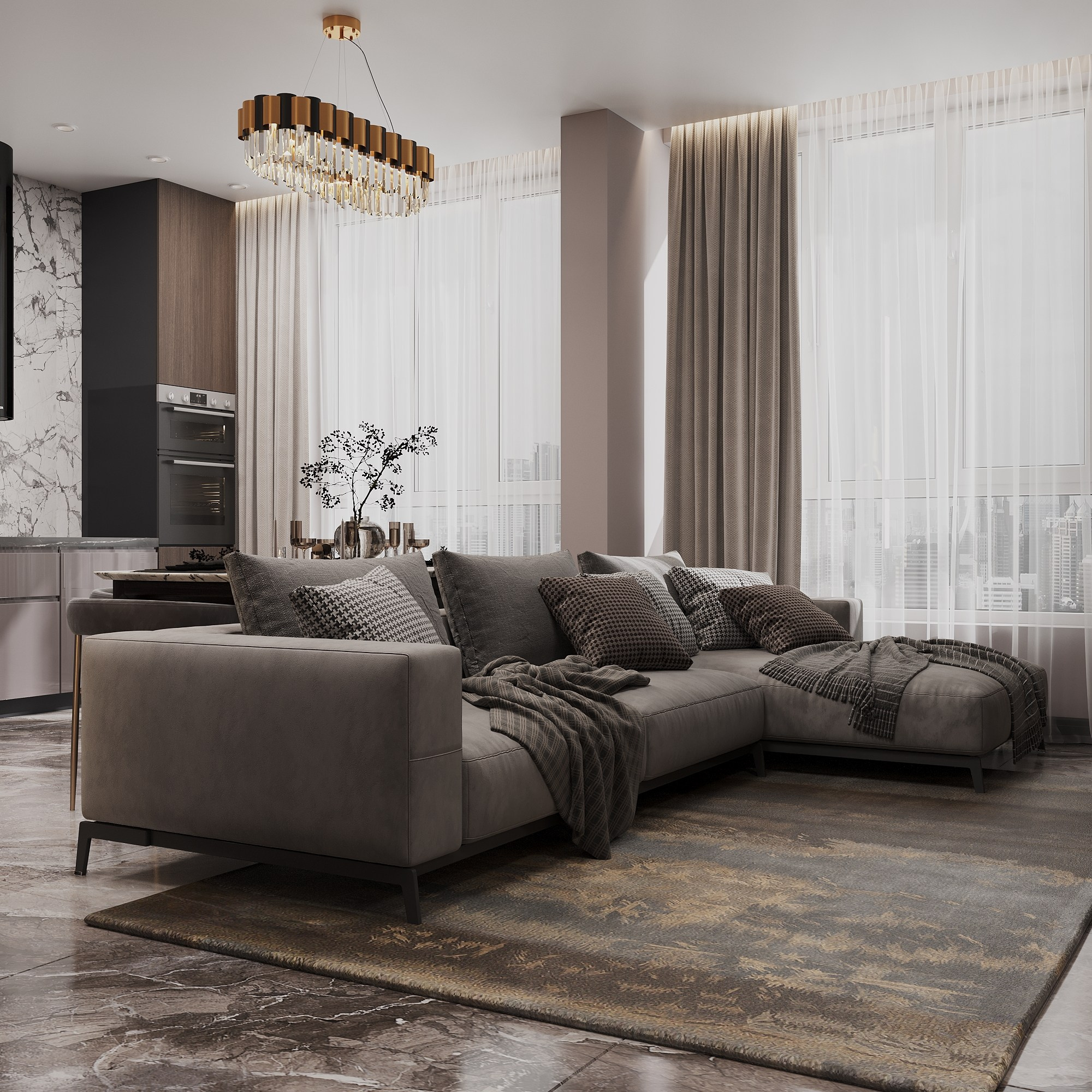 ЖК «Скандинавия». Hedonist design. Дизайн интерьера комфорт и бизнес класса. Москва и весь мир