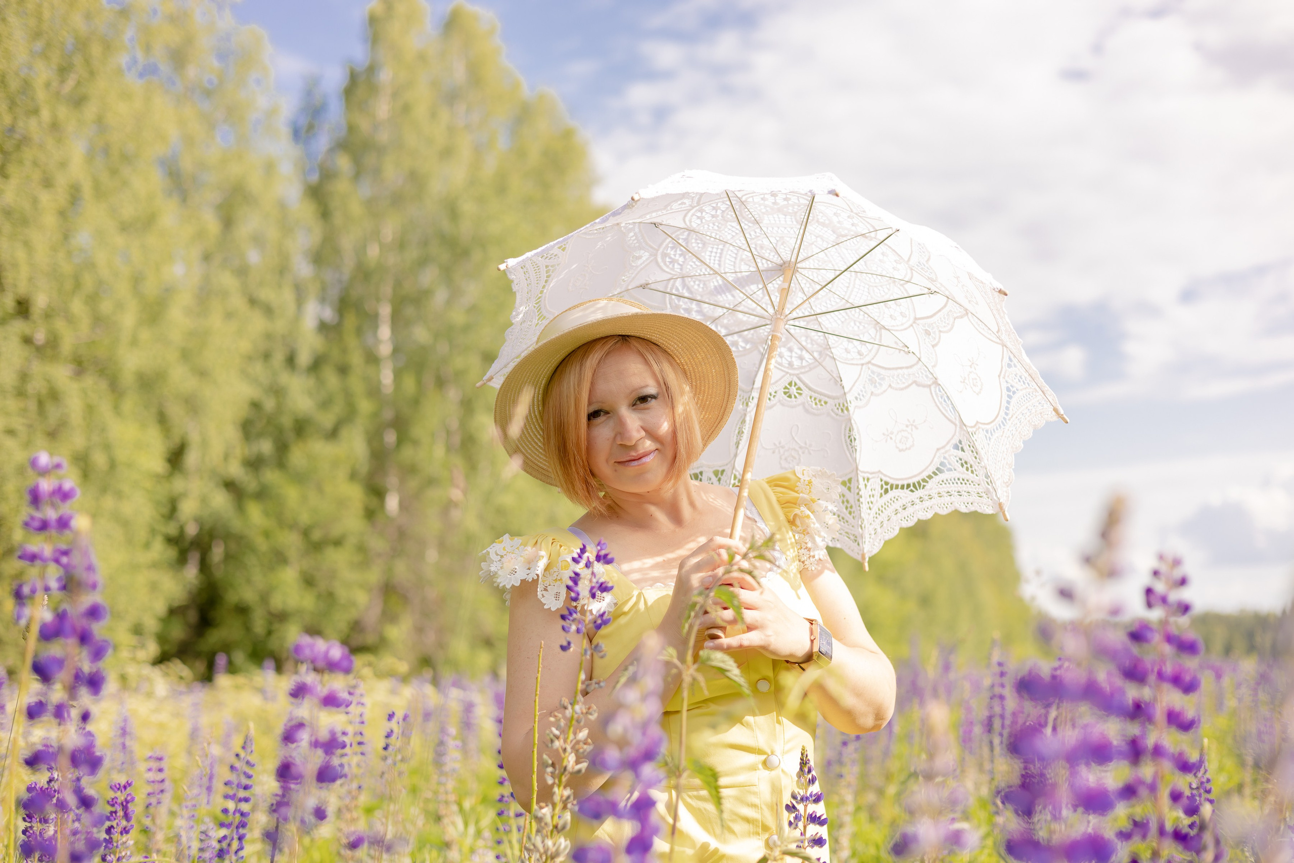 Фотосъемка в люпинах