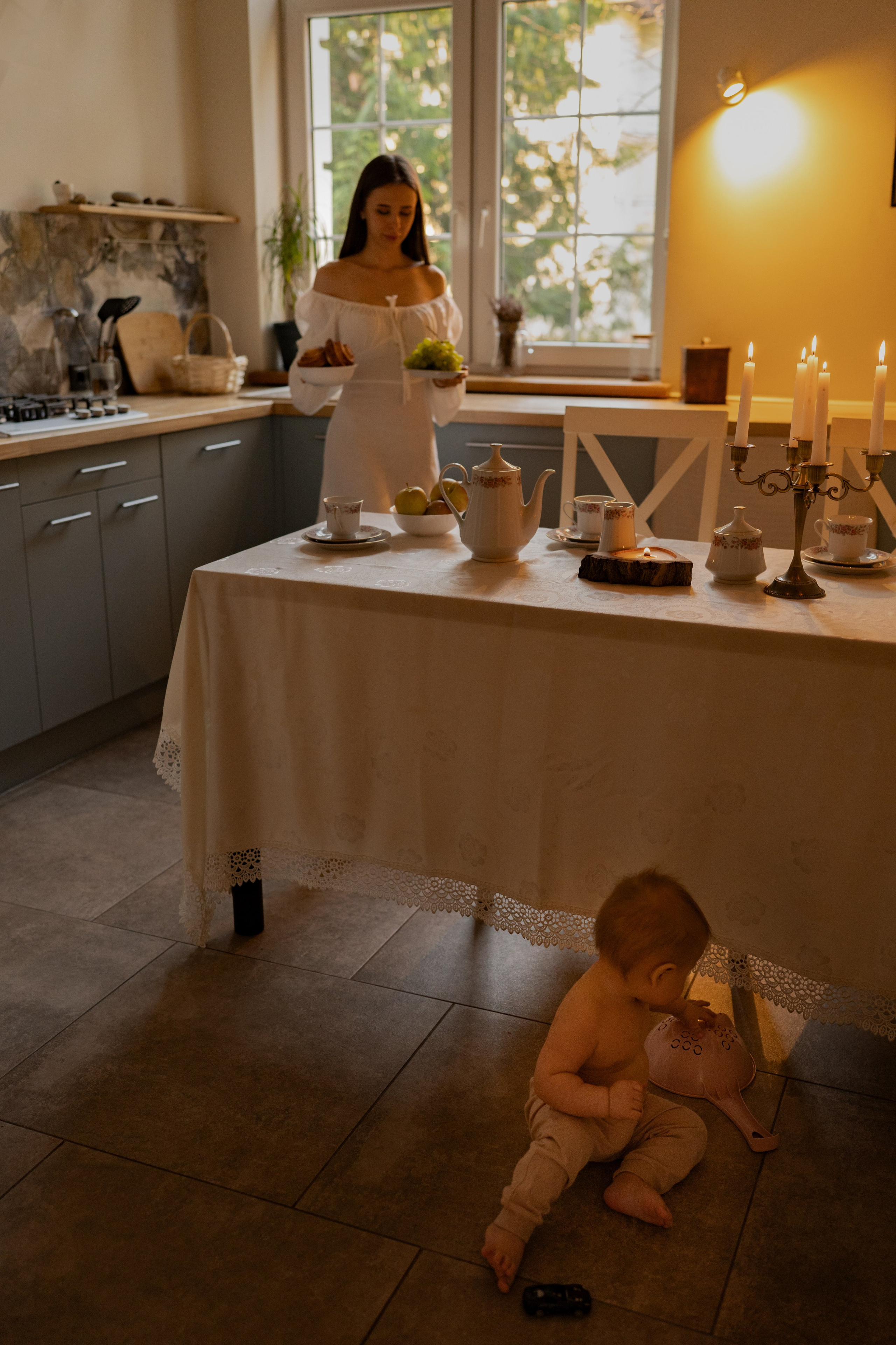 «Уютным вечером». Фотограф материнства Лена Олюнина Фотограф Калининград