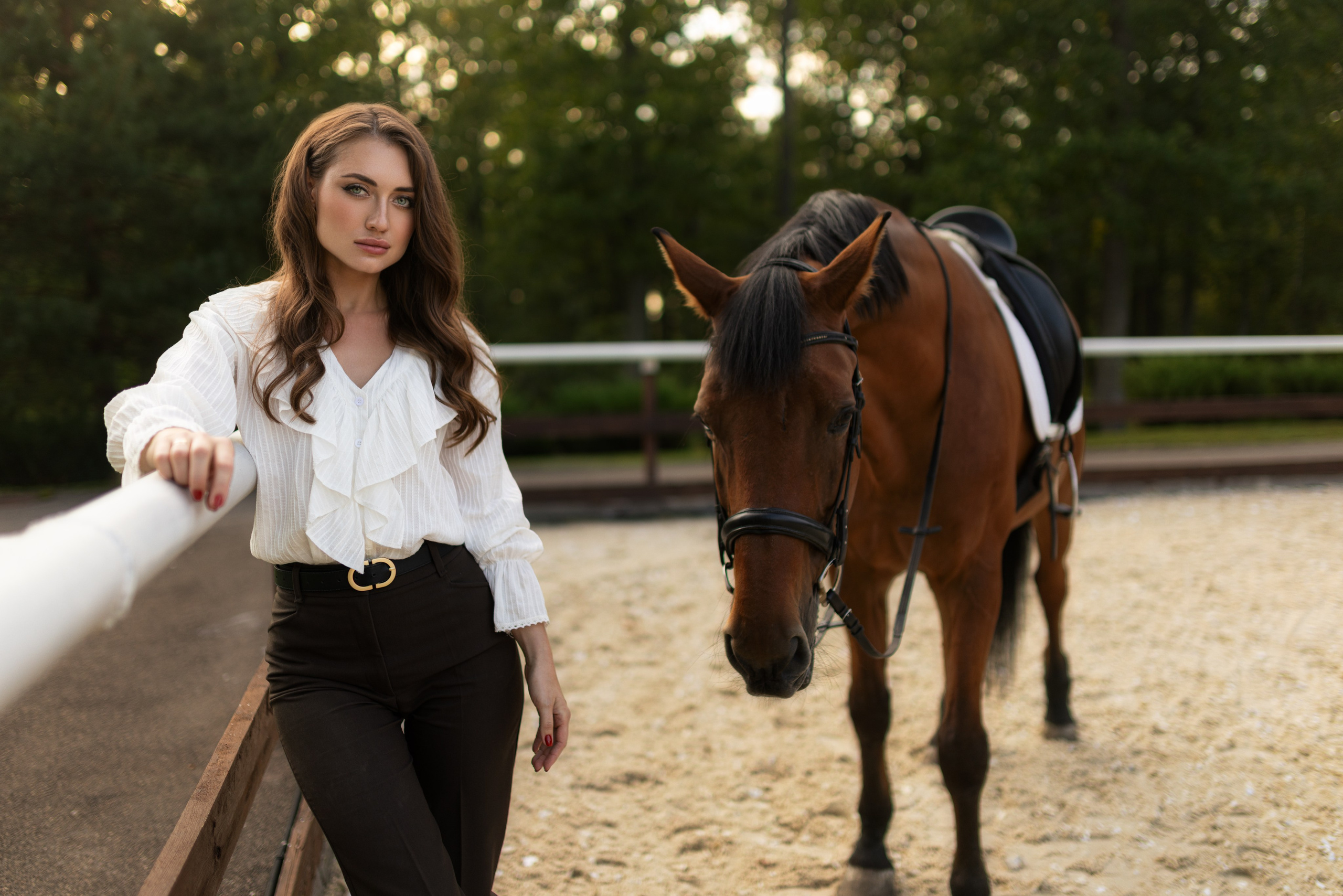 Фотосессия с лошадью для Анастасии в формате для «себя». Дмитрий Шульгин, портретный фотограф в Воронеже