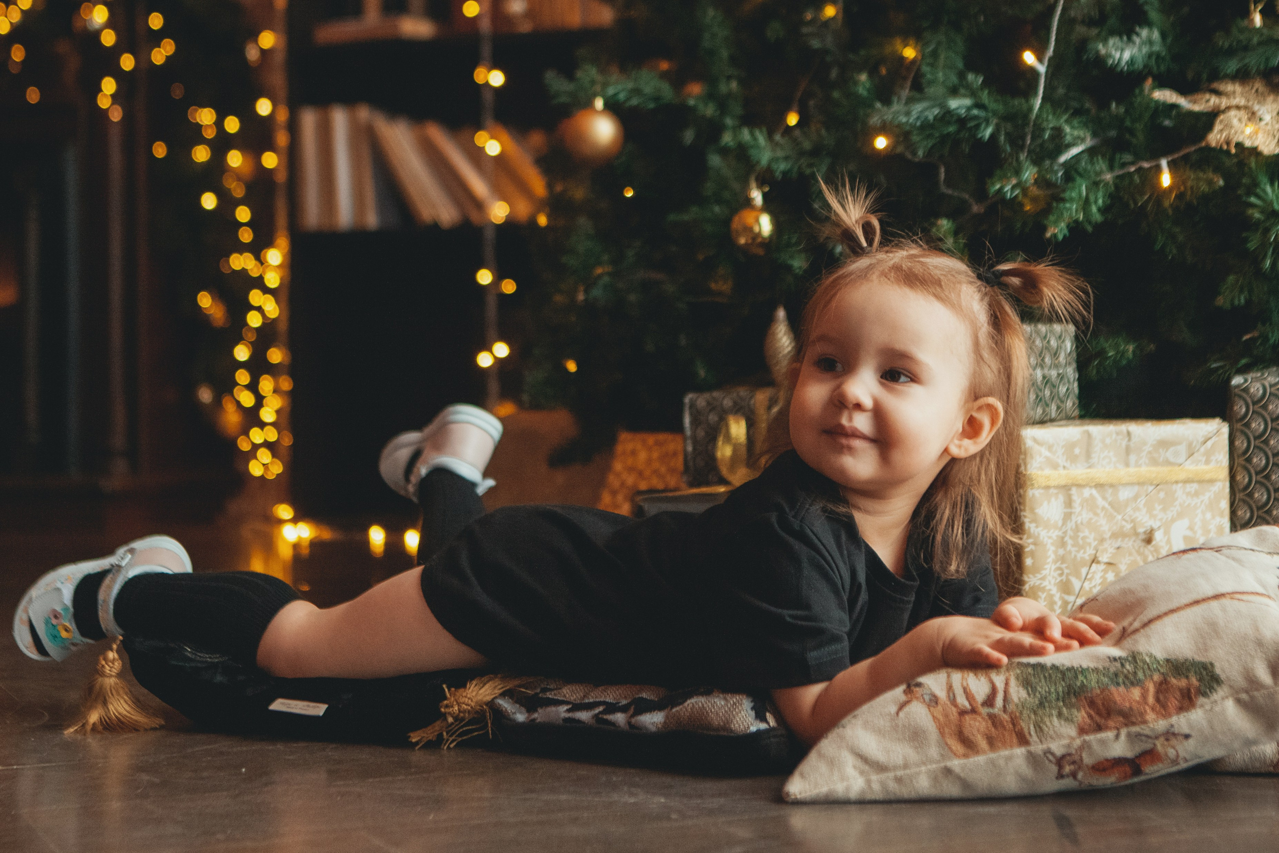 Новогодняя семейная фотосессия в студии. Фотограф Ольга Ефремова