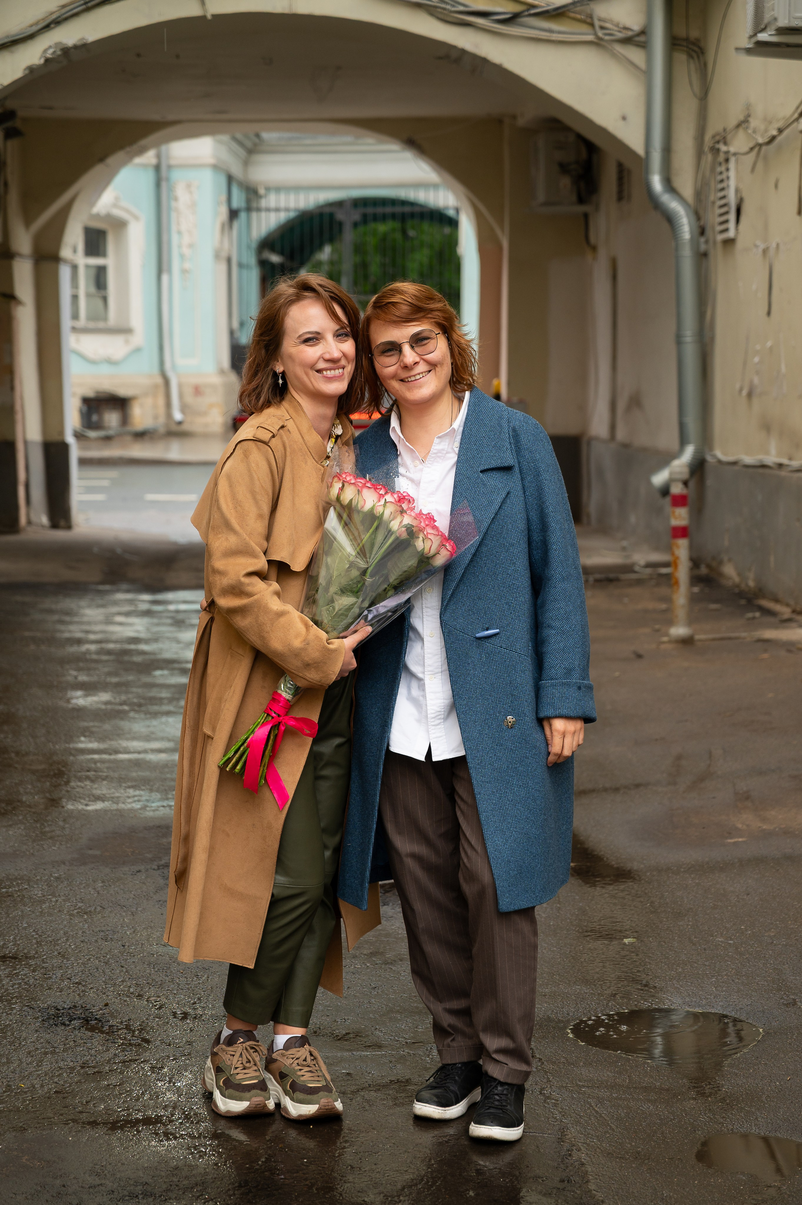 Фотосессия для пары на прогулке по Москве