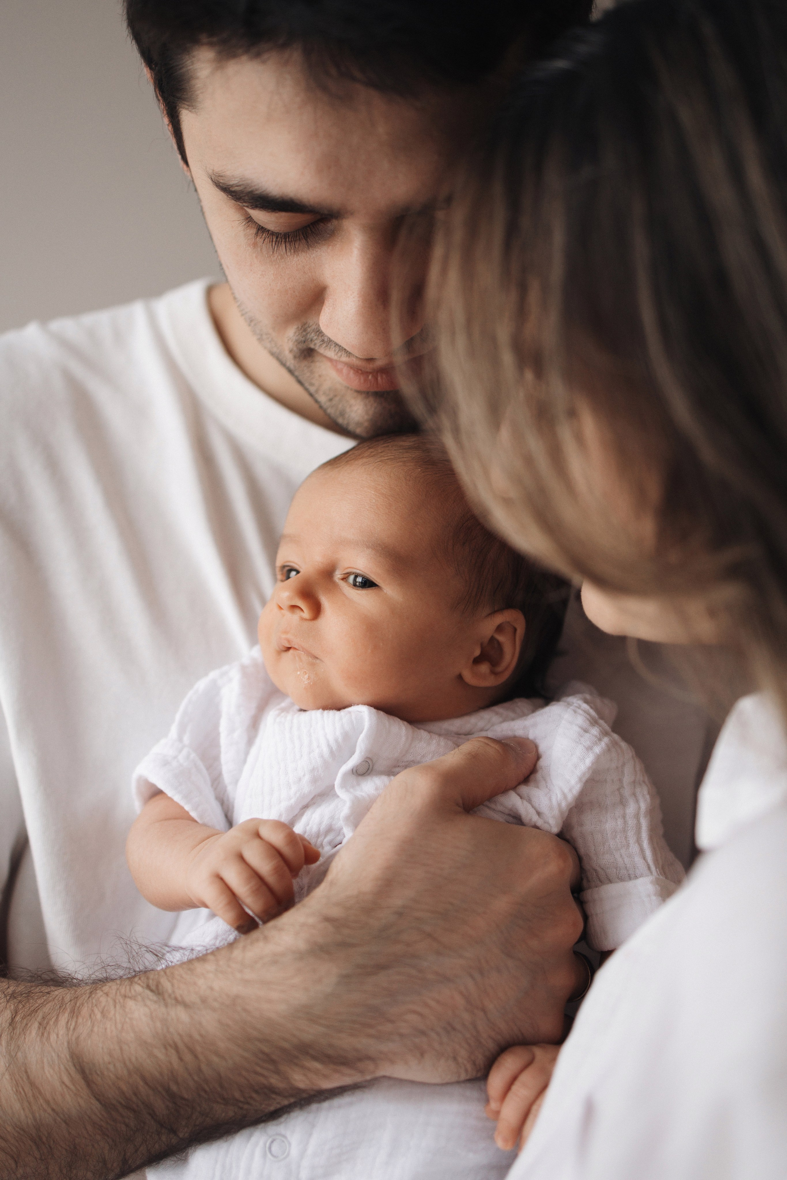 Диана, Рустам, Дамир, домашняя newborn. Семейный фотограф в Москве Марина Петра