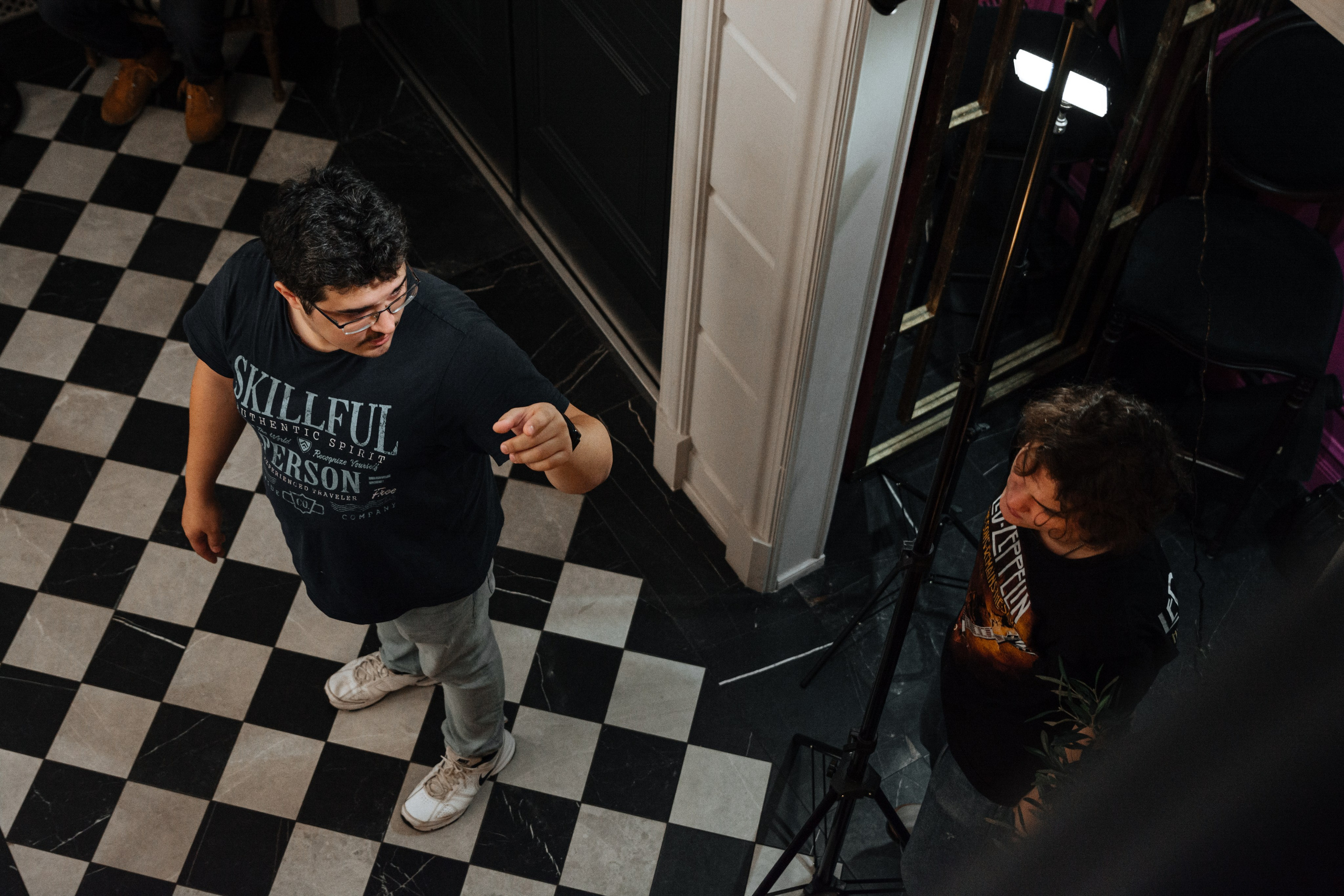 Пушкин в отеле «Оболенский». Съёмка ролика для конкурса. Портретный фотограф в Санкт-Петербурге Дмитриева Наталия