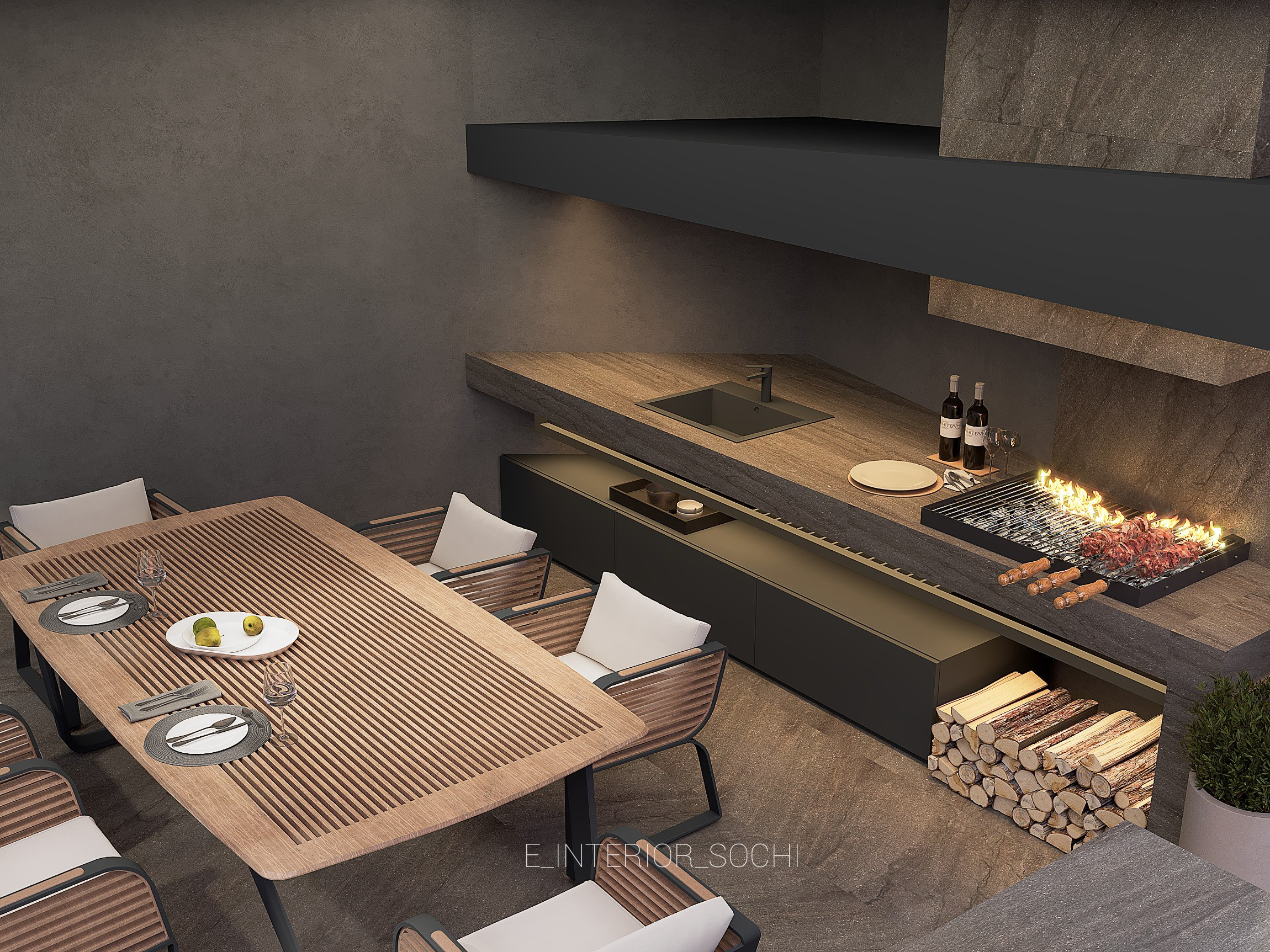 AIR_STONEWOOD. Дизайн интерьера Евгения Тисленко