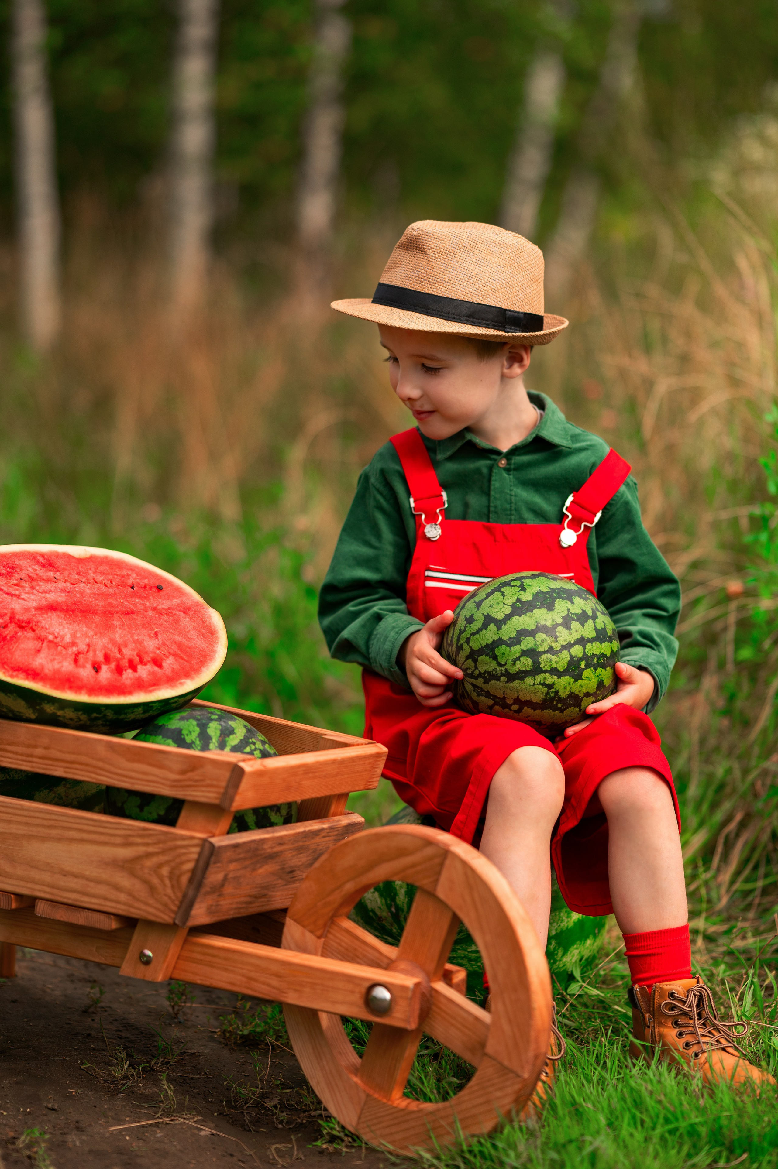Фотопроект «Сочный арбуз». Детский и семейный фотограф г. Москва Оксана Катаджи
