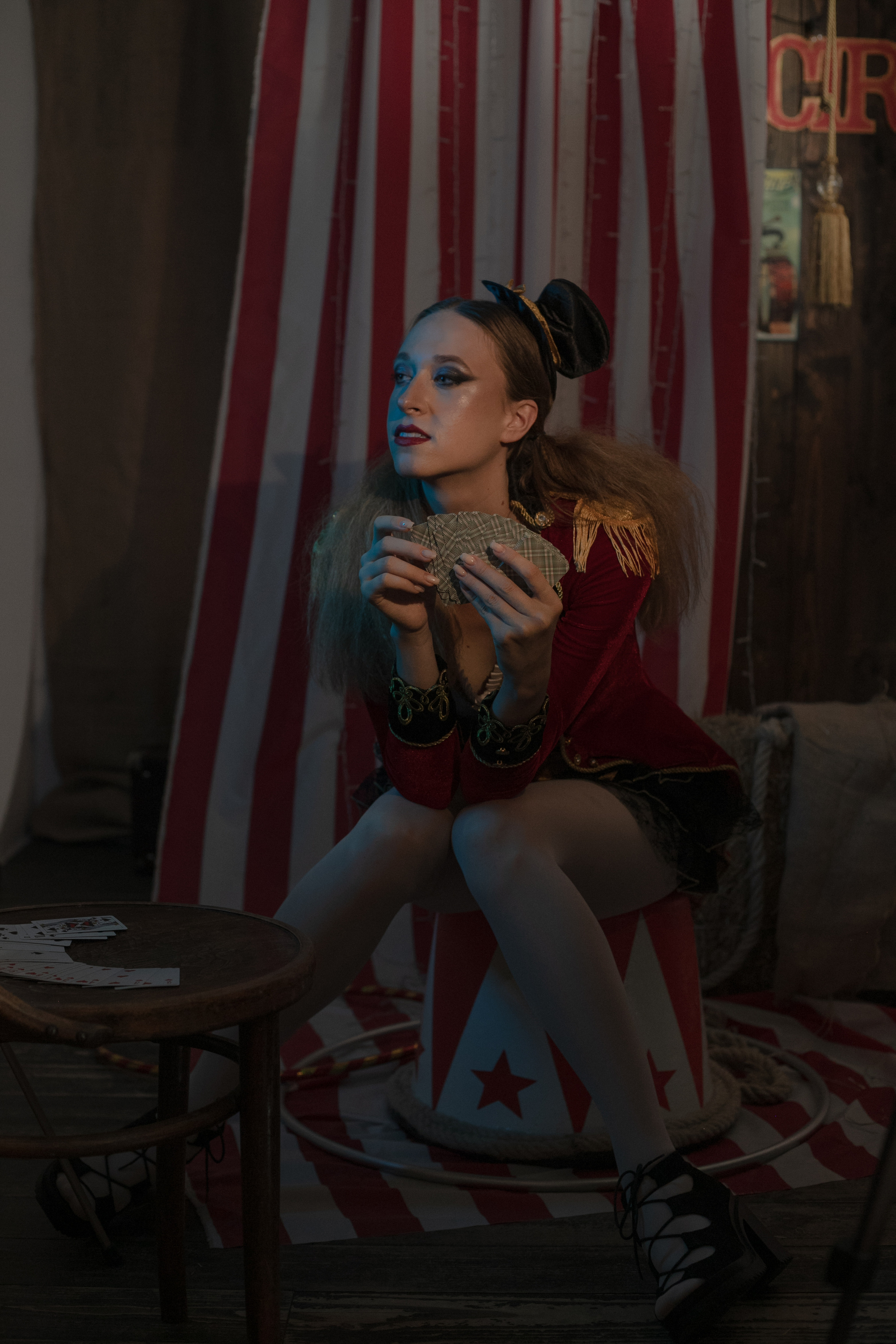 Женский портрет в стиле цирк. Свадебный фотограф в Москве Элина Ларченкова. Фото, которые цепляют