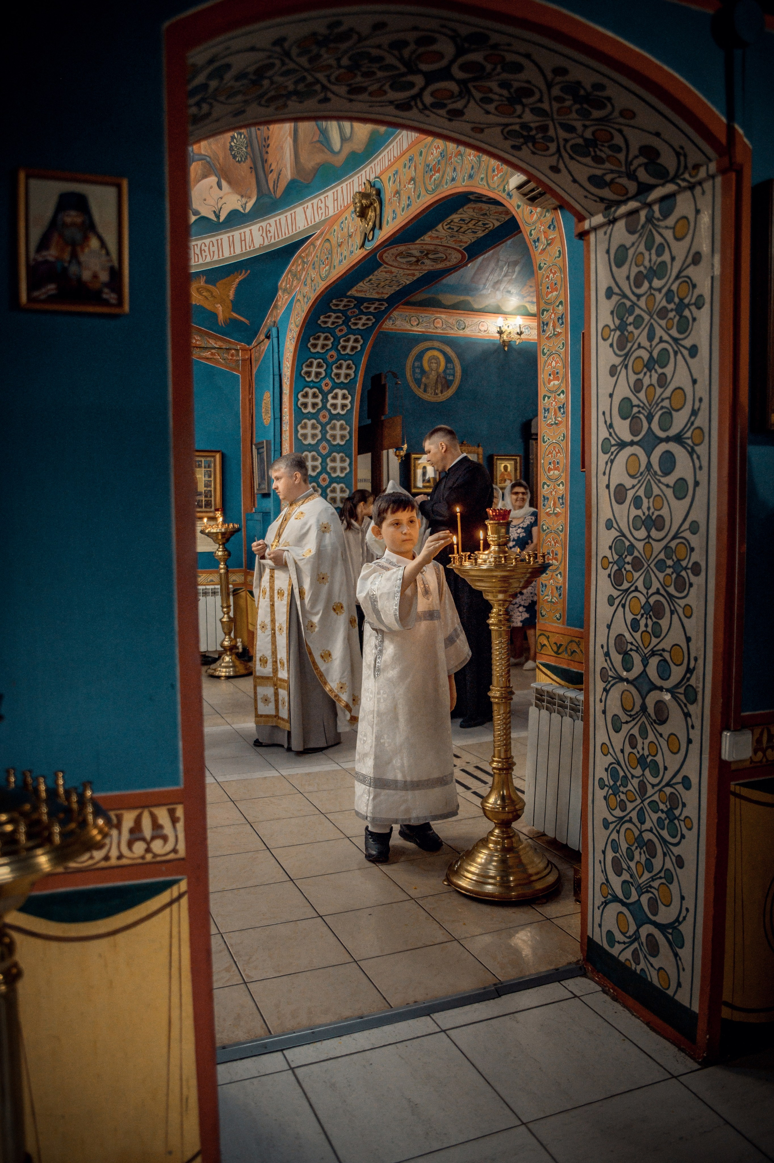 Таинство Крещения Филиппа, Храм святых Новомучеников и Исповедников Российских г. Волжский. Церковный, семейный и репортажный фотограф Волгоград, Волжский