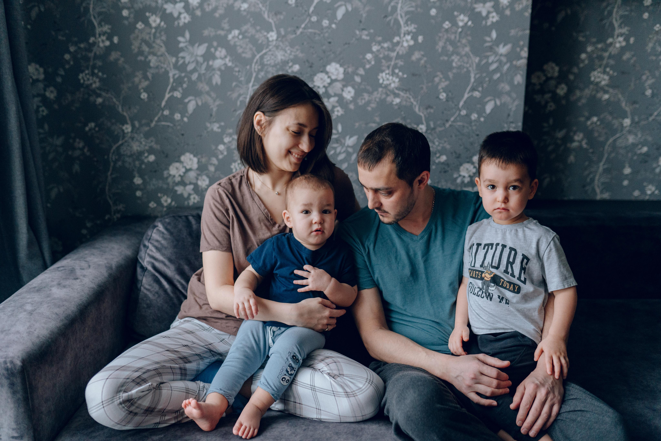 Ксюша, Саша, Артемий и Дима. Семейный фотограф в Москве Лилия Лебедева