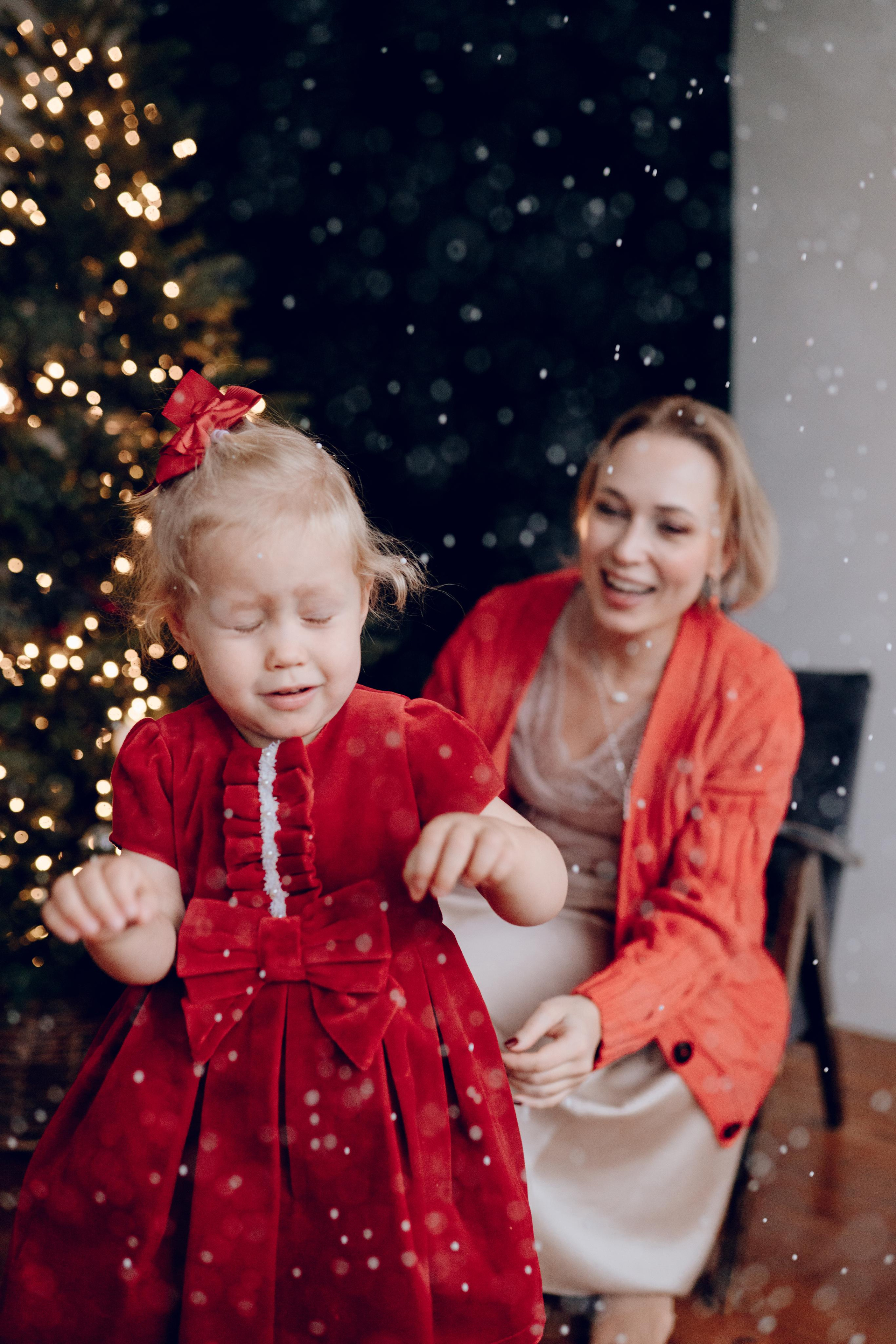 Таня и Стеша Новый год. Семейный фотограф в Москве Лилия Лебедева