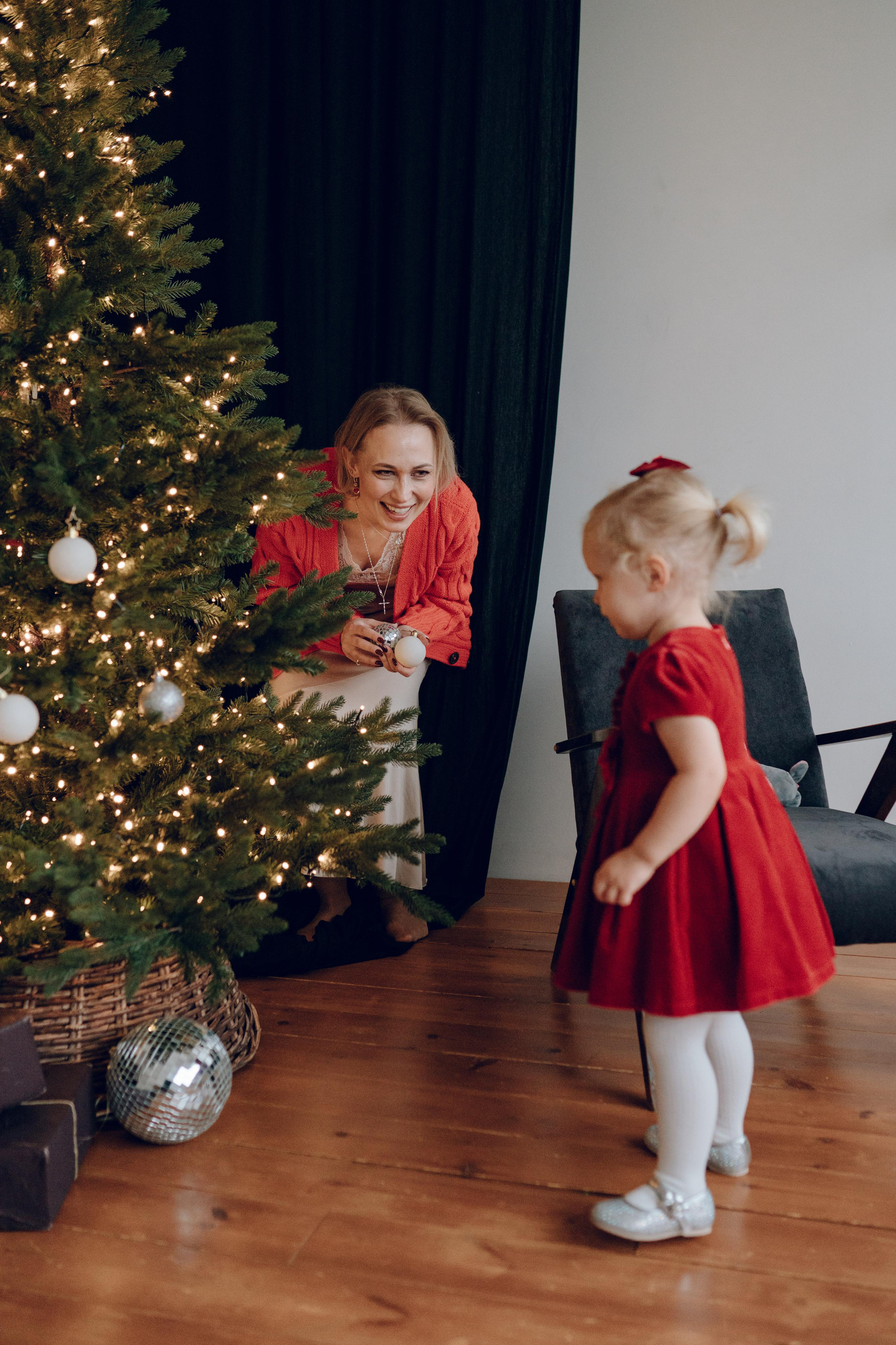 Таня и Стеша Новый год. Семейный фотограф в Москве Лилия Лебедева