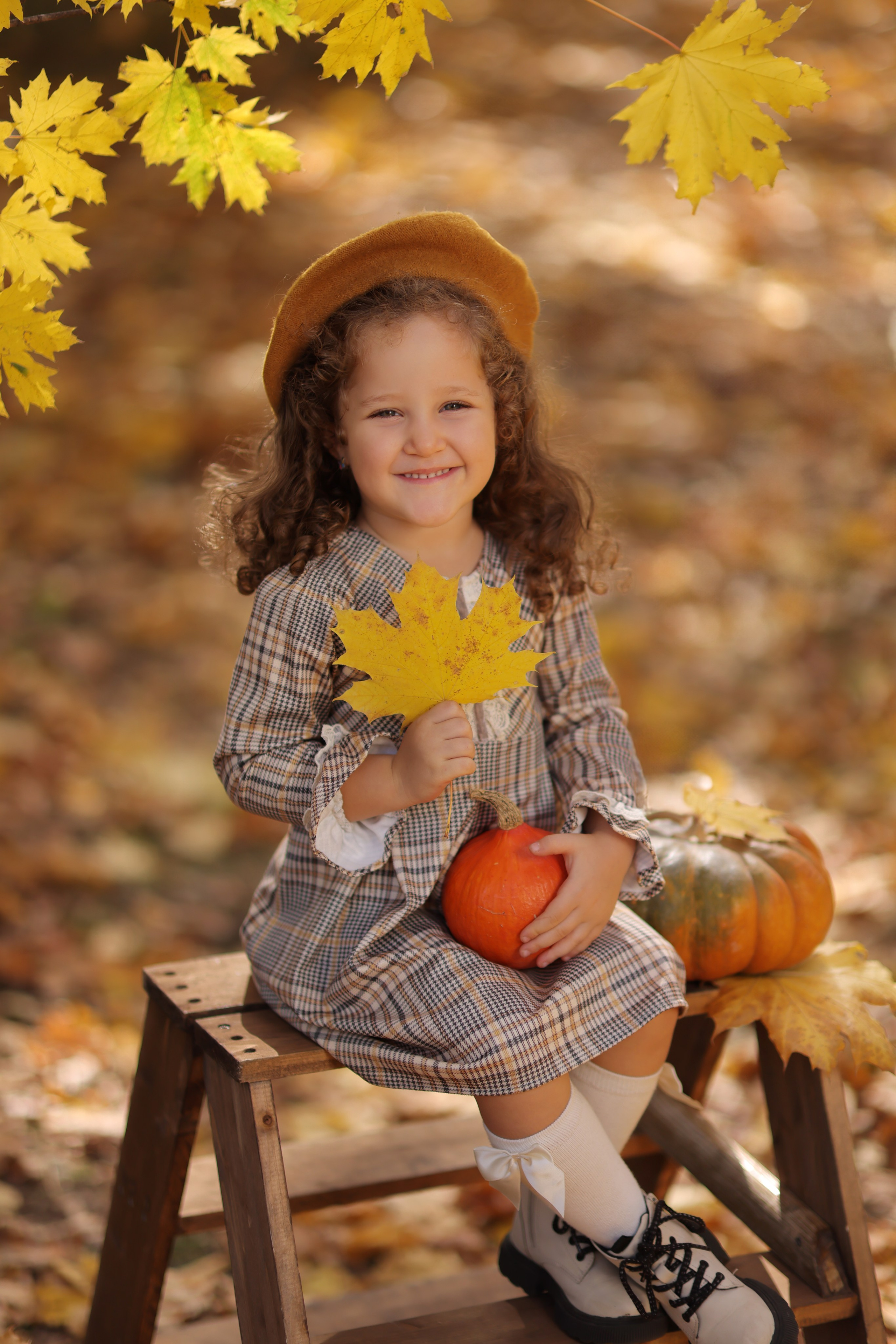 Семейная осенняя фотосессия — Светлана, Аслан и Лора. Анна Бондарева — детский и семейный фотограф, обучение фотографии. Кавказские Минеральные Воды, Пятигорск