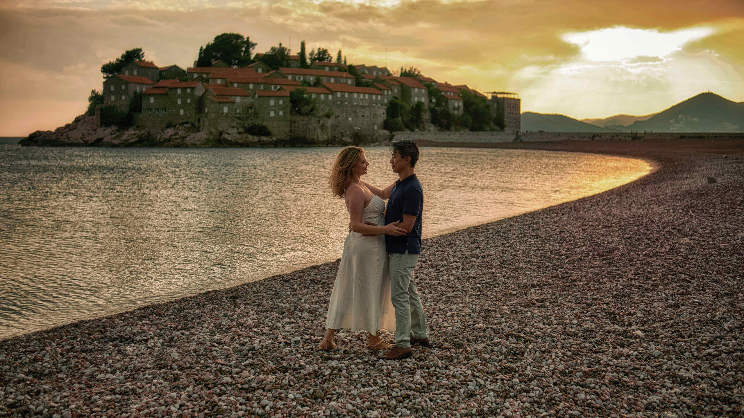 Pregnancy Photoshoot in Montenegro | Sveti Stefan Maternity Session