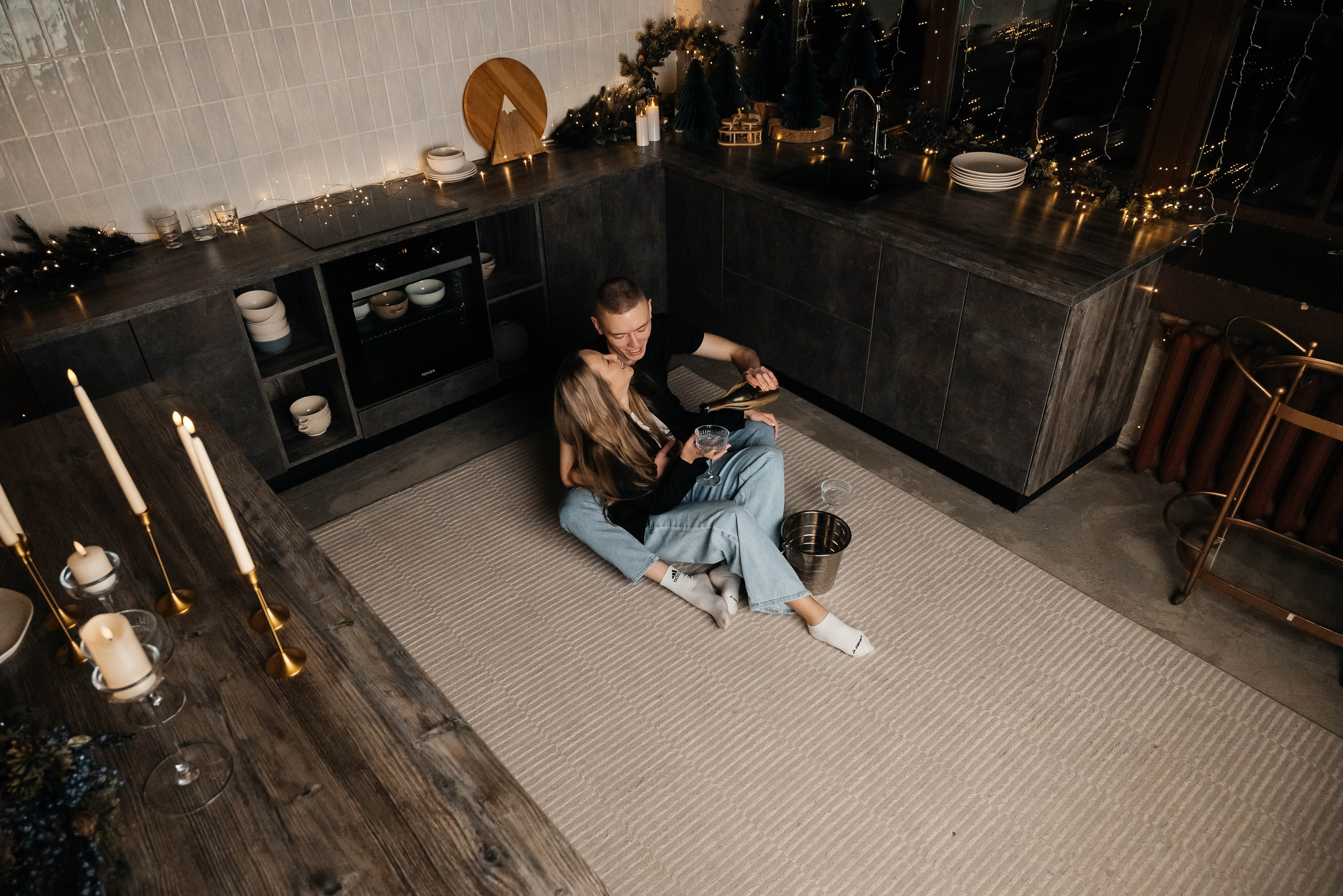 Новогодняя съёмка для Виктории и Вадима. Свадебный и семейный фотограф г. Ярославль Савинская Анастасия