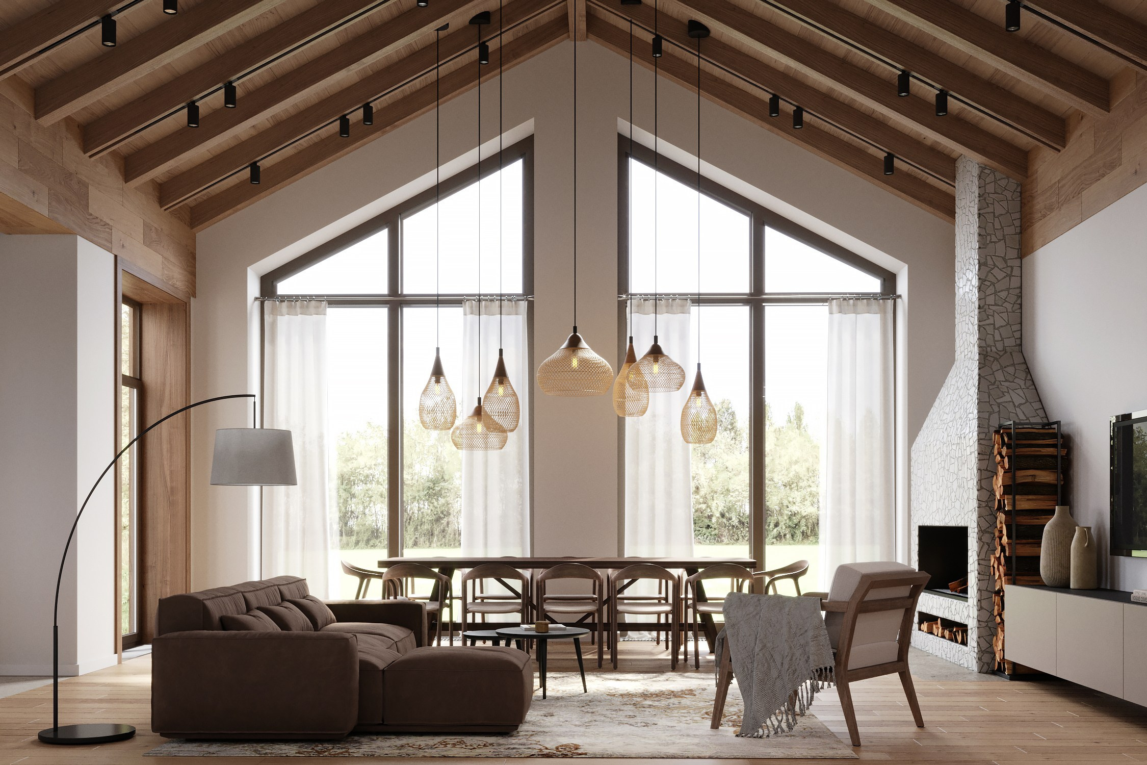 Визуализация дома 100 m². Заказать 3d визуализацию интерьеров — Дарья Веденёва