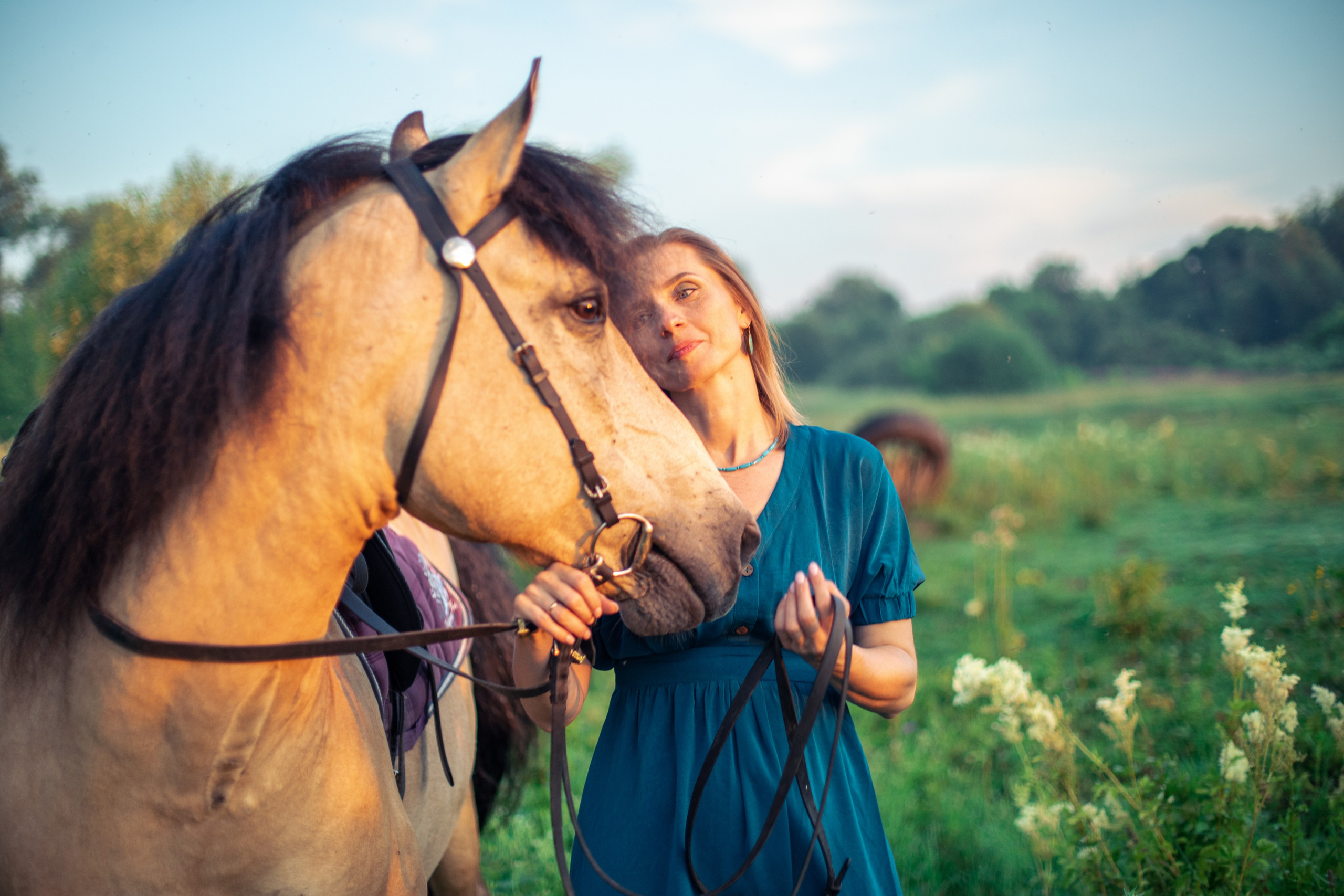 Выйти в лето в поле с конем. Видеограф и фотограф в Москве Анастасия Рябчикова