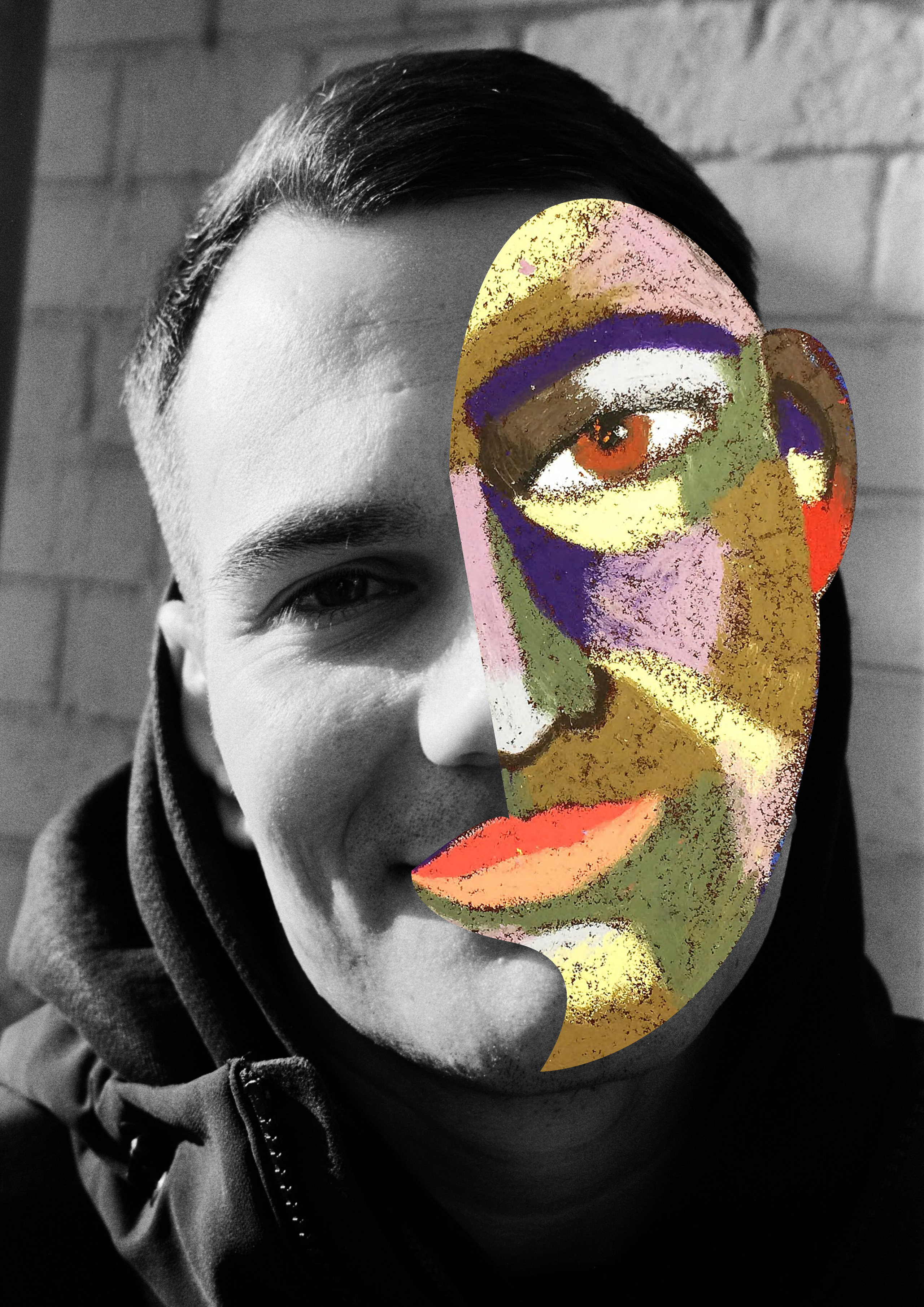 The first comer. Artist Maria Ansh