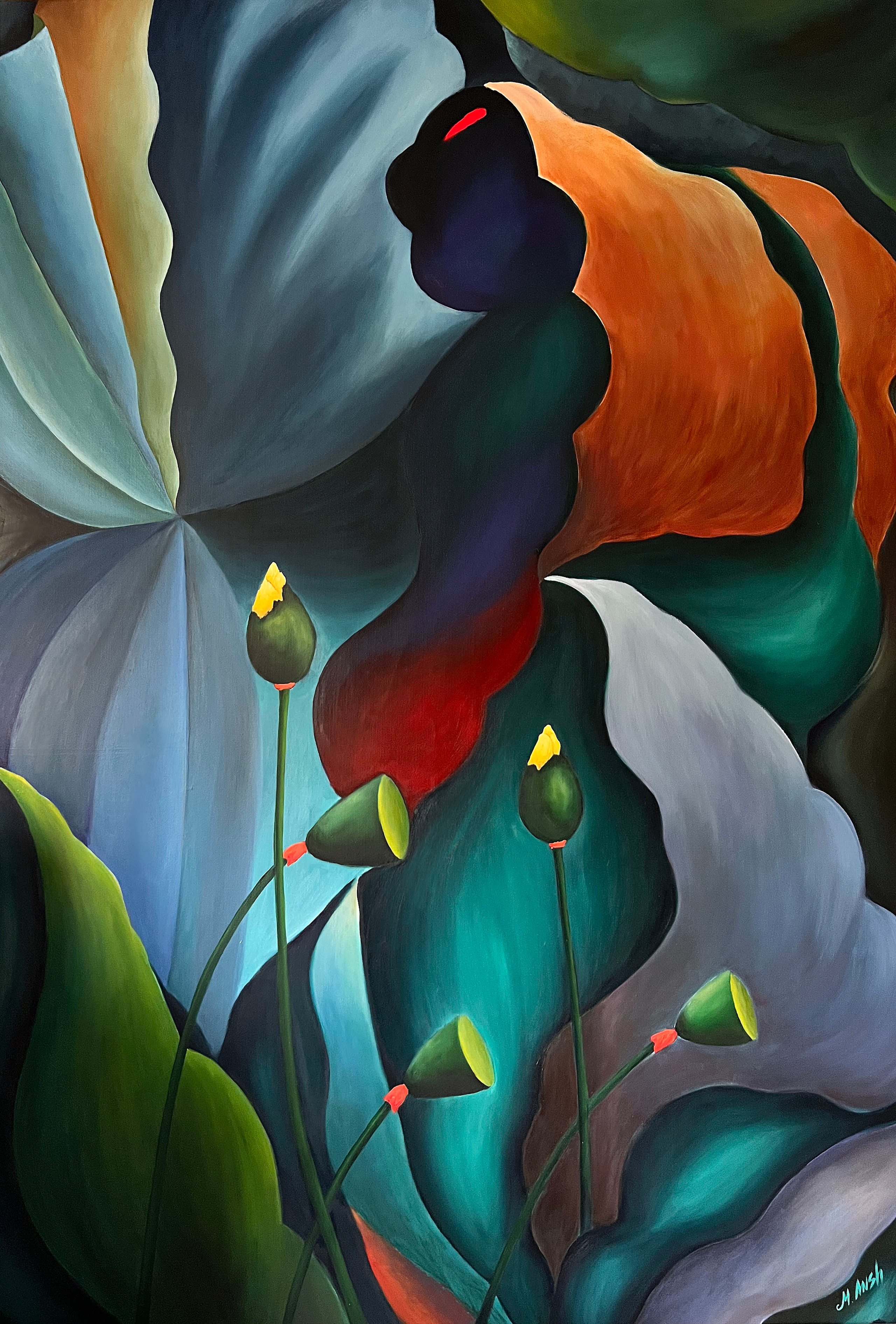 Water Lillies. Oil on linen 6.  110 х 160 см 2020