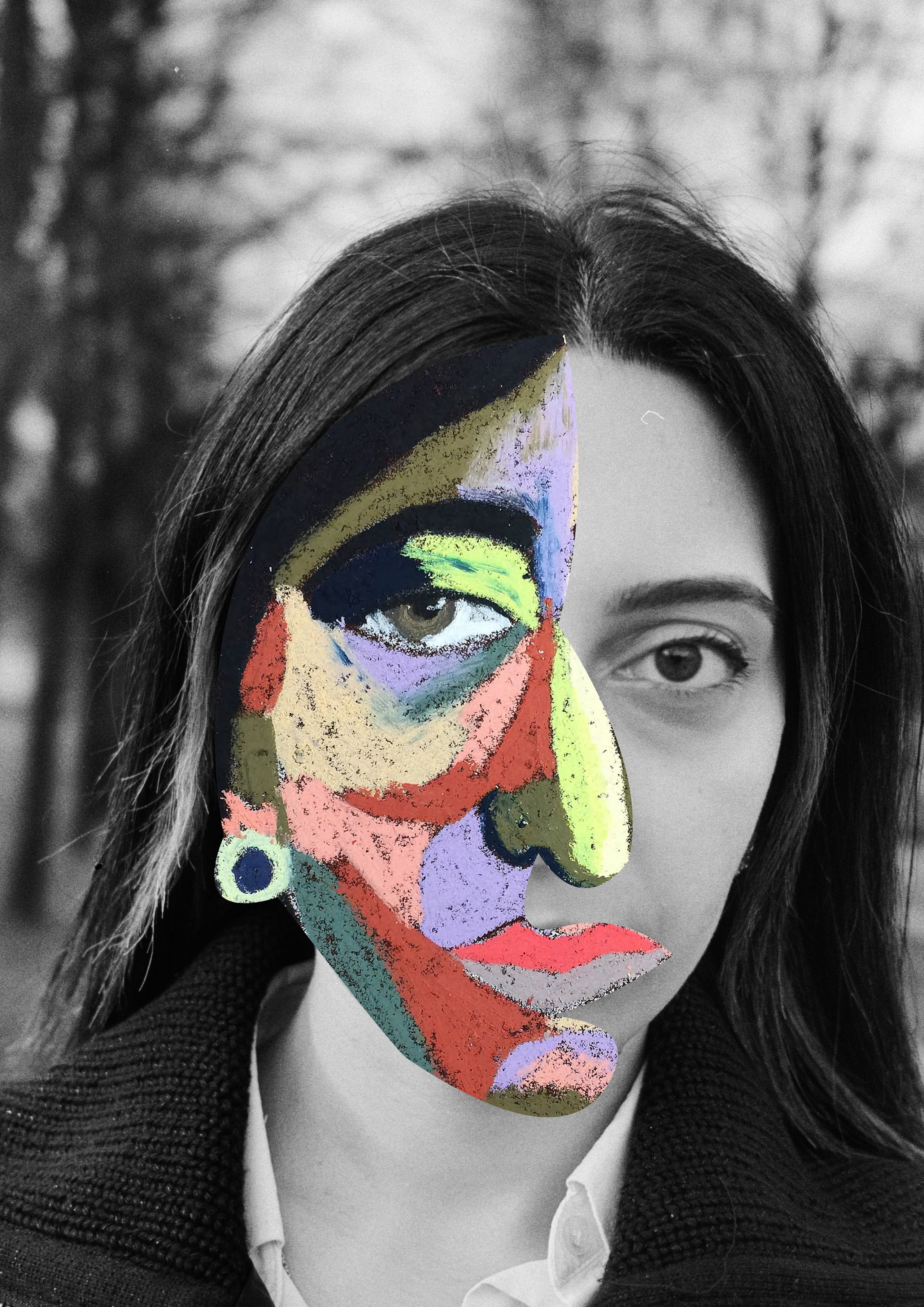 The first comer. Artist Maria Ansh