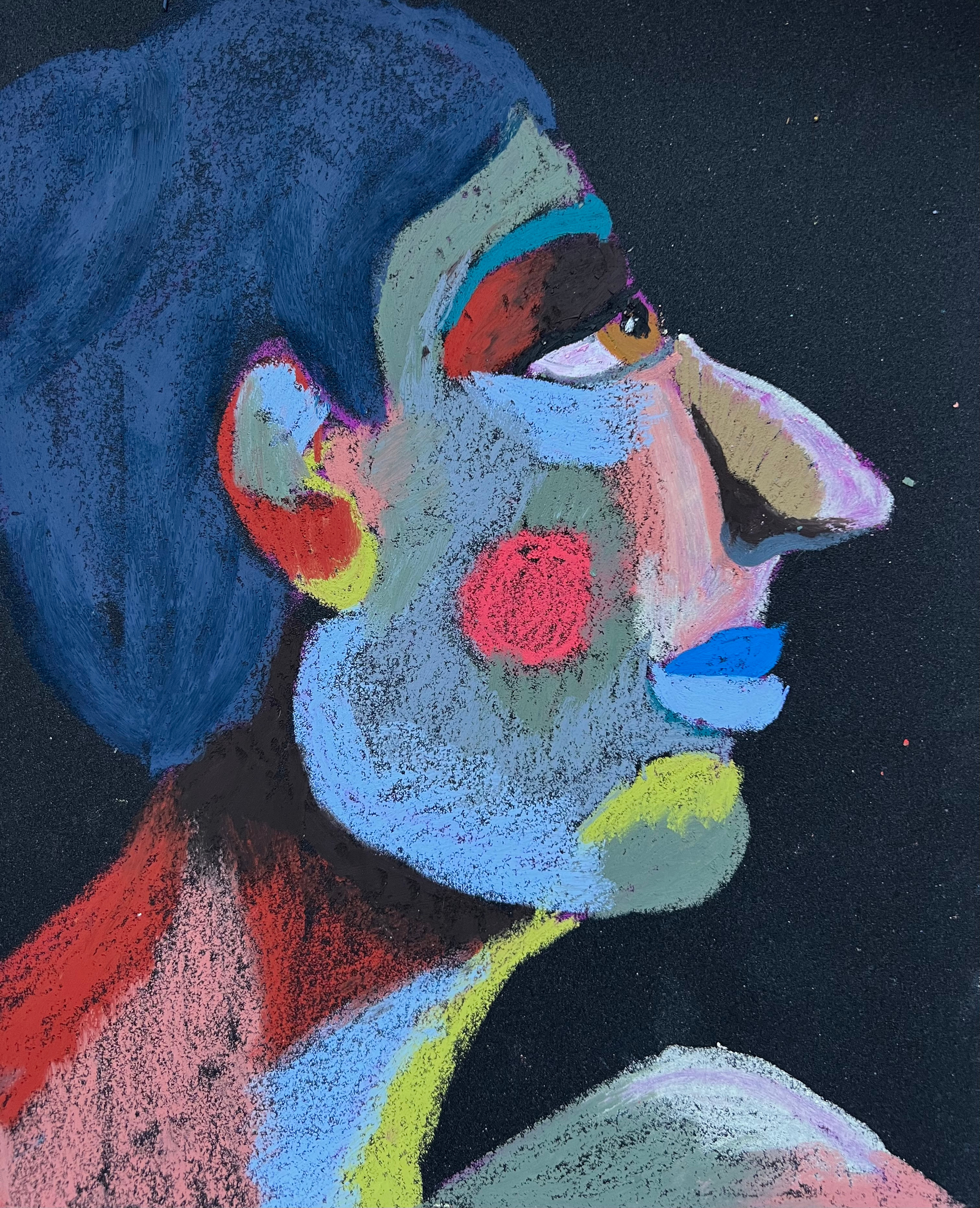 Title: Unknown Future Material: Oil pastel, paper Size: 28 x 23 cm