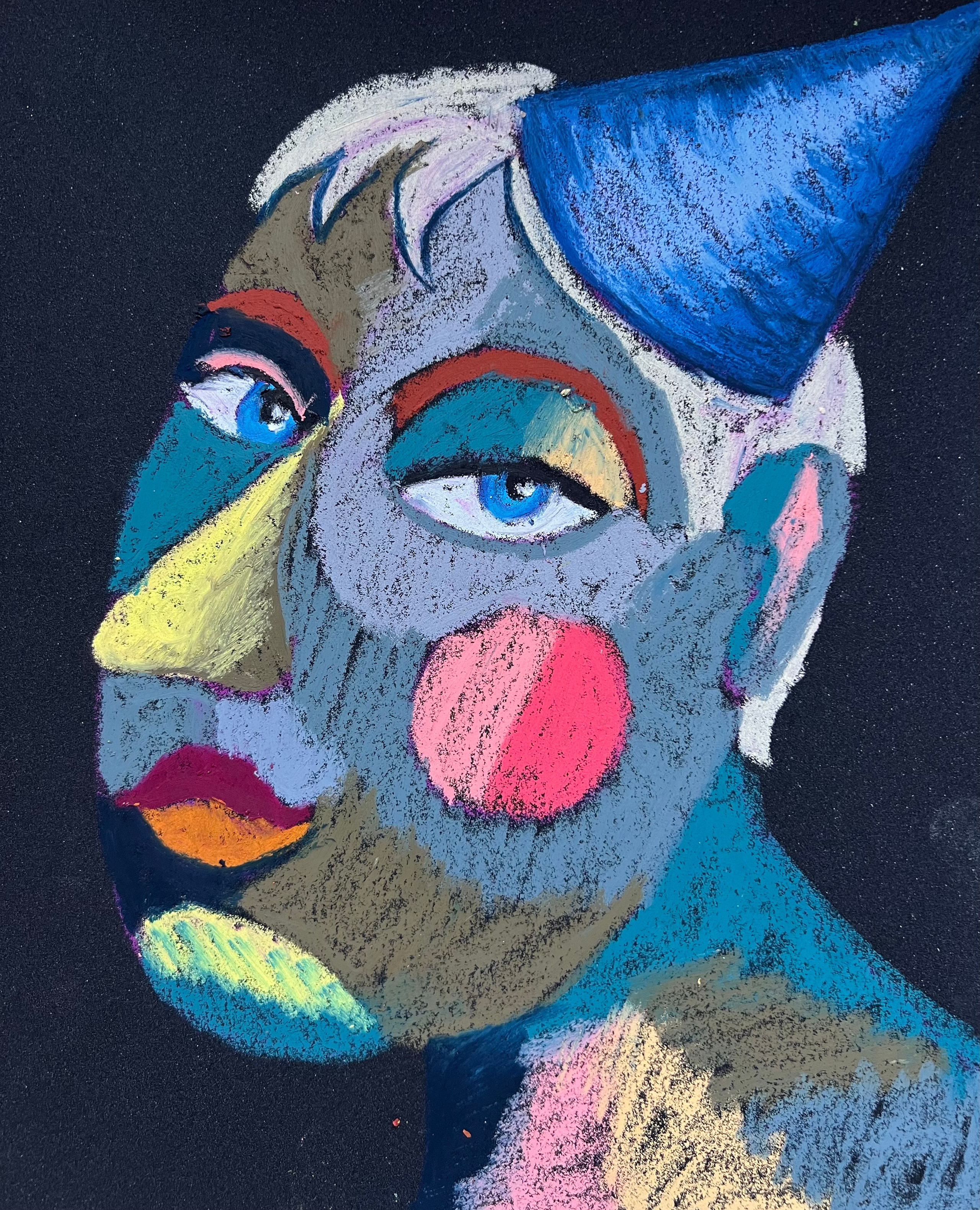 Title: Is There Sugar? Material: Oil pastel, paper Size: 28 x 23 cm