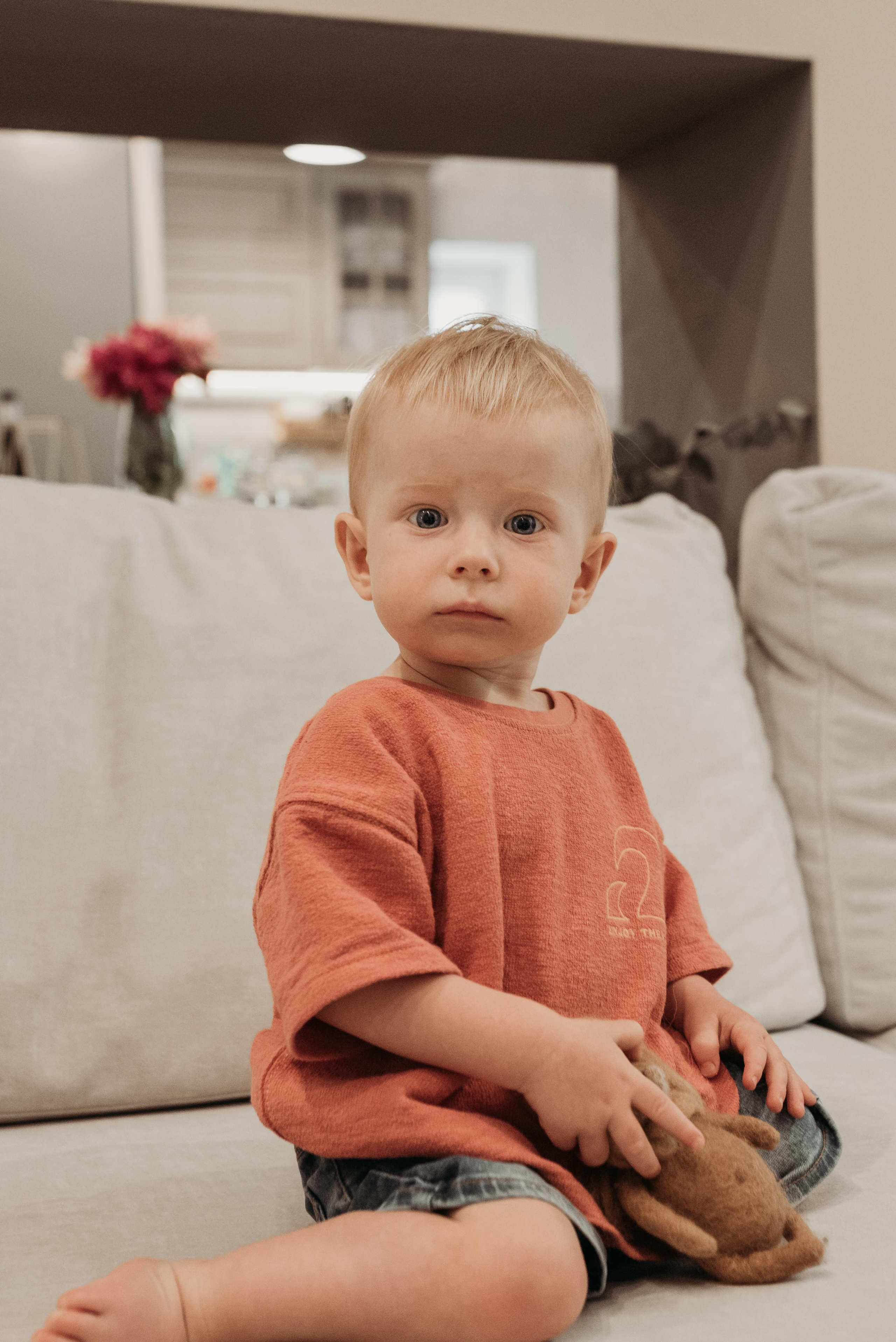 Лев, 1 годик (домашняя фотосессия). Фотограф новорожденных в Екатеринбурге Лена Ильина
