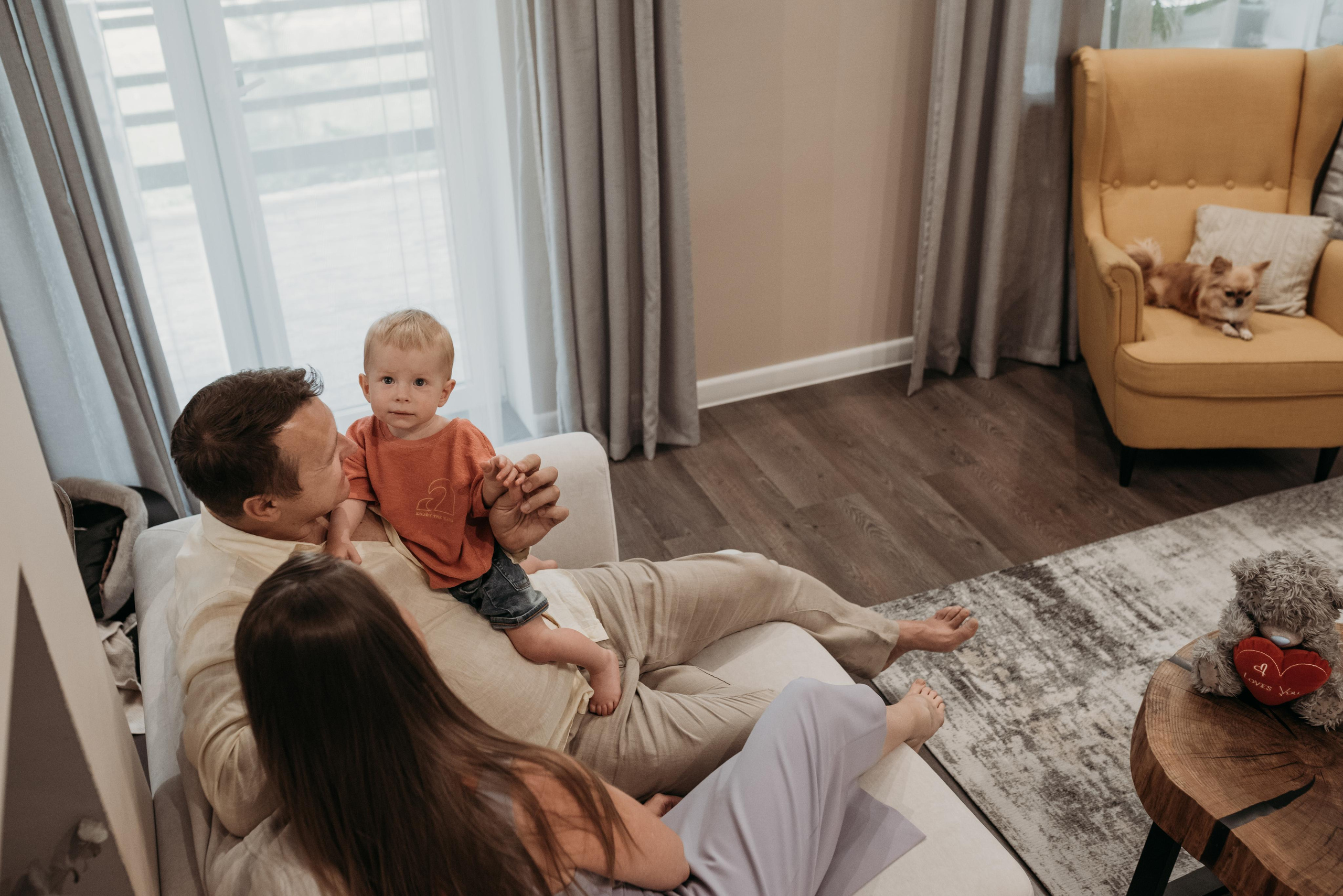 Лев, 1 годик (домашняя фотосессия). Фотограф новорожденных в Екатеринбурге Лена Ильина