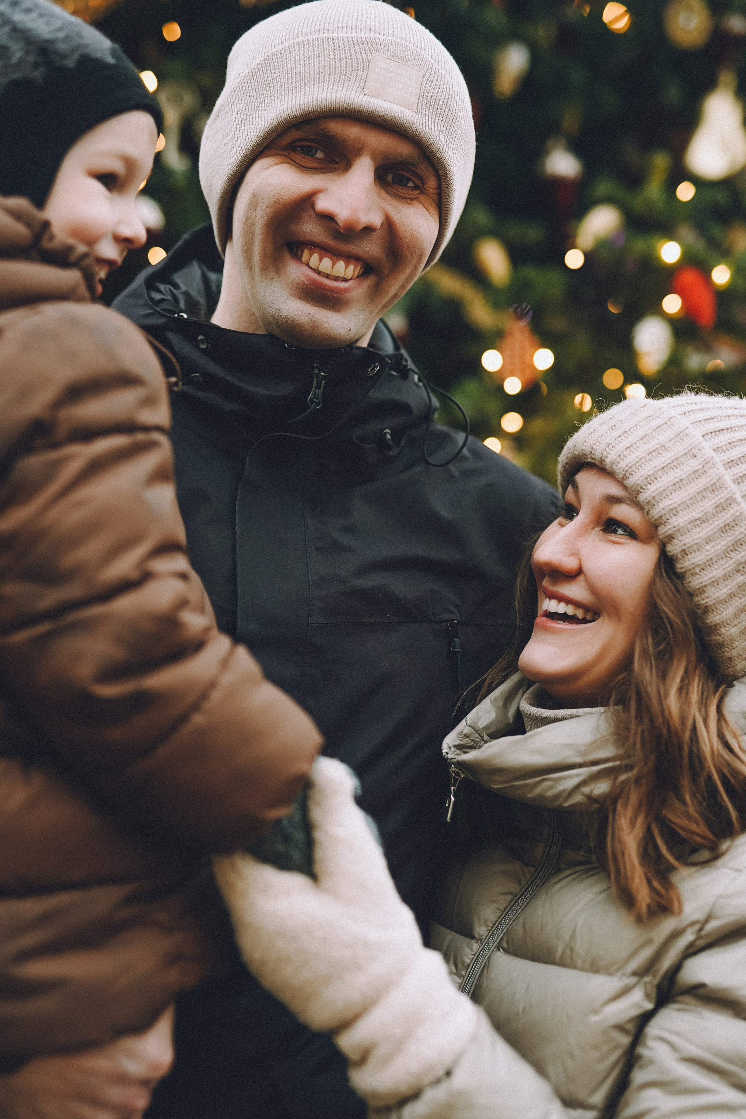 Прогулка по новогодней Москве для Юли, Жени и Вани. Фотограф Наталья Колганова