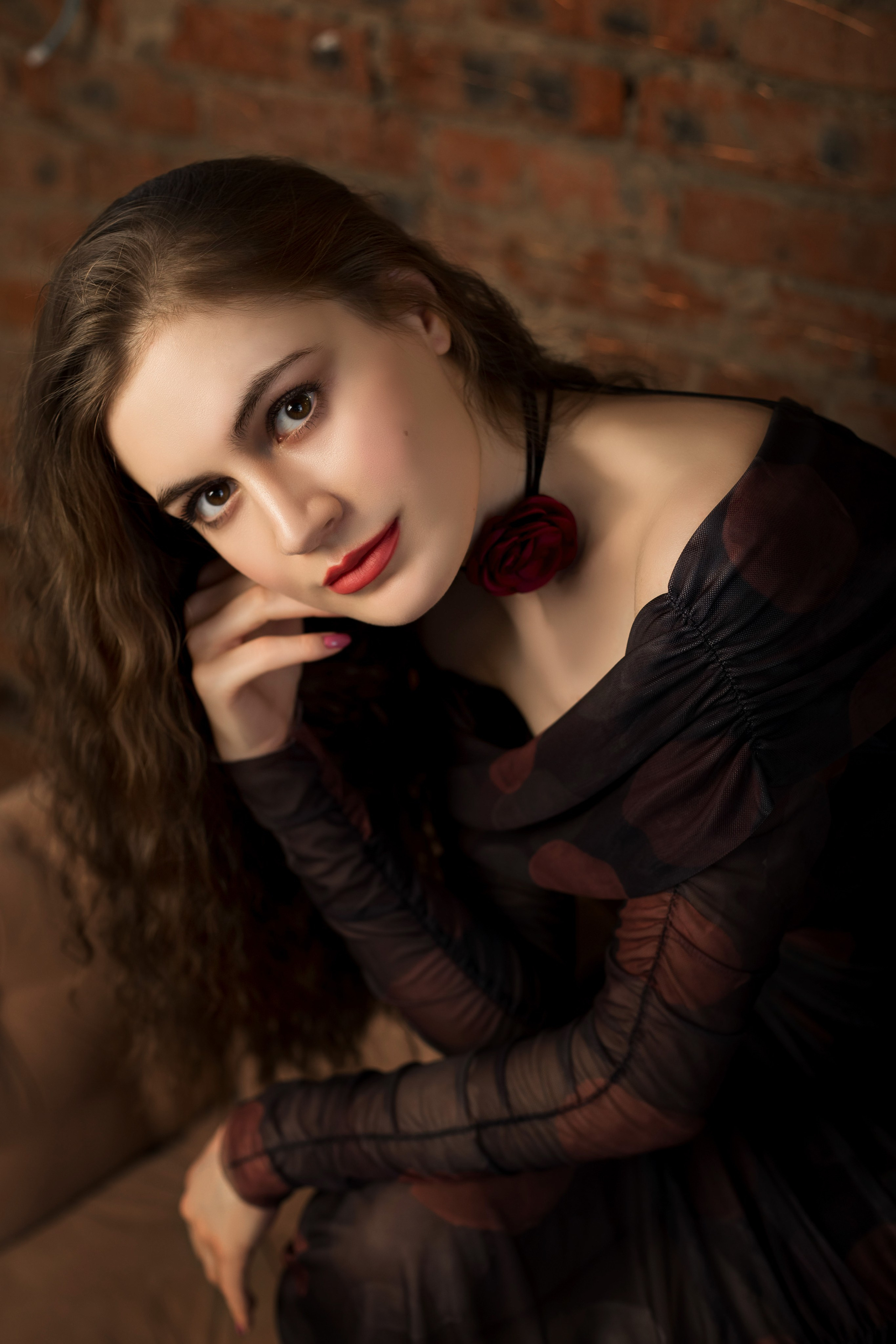 Фотосессия девушки в студии