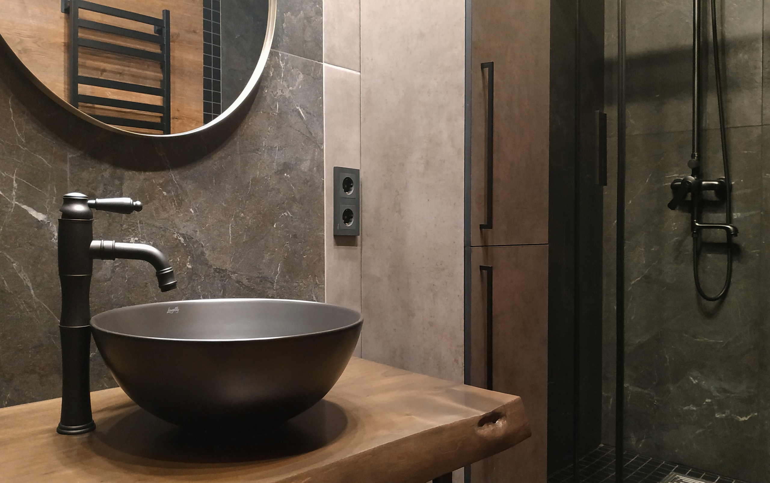 Квартира студия 46 кв. м. / Лофт / МЕСТО СИЛЫ. Дизайн интерьеров в сочетании с дизайн-проектом — лучший результат!