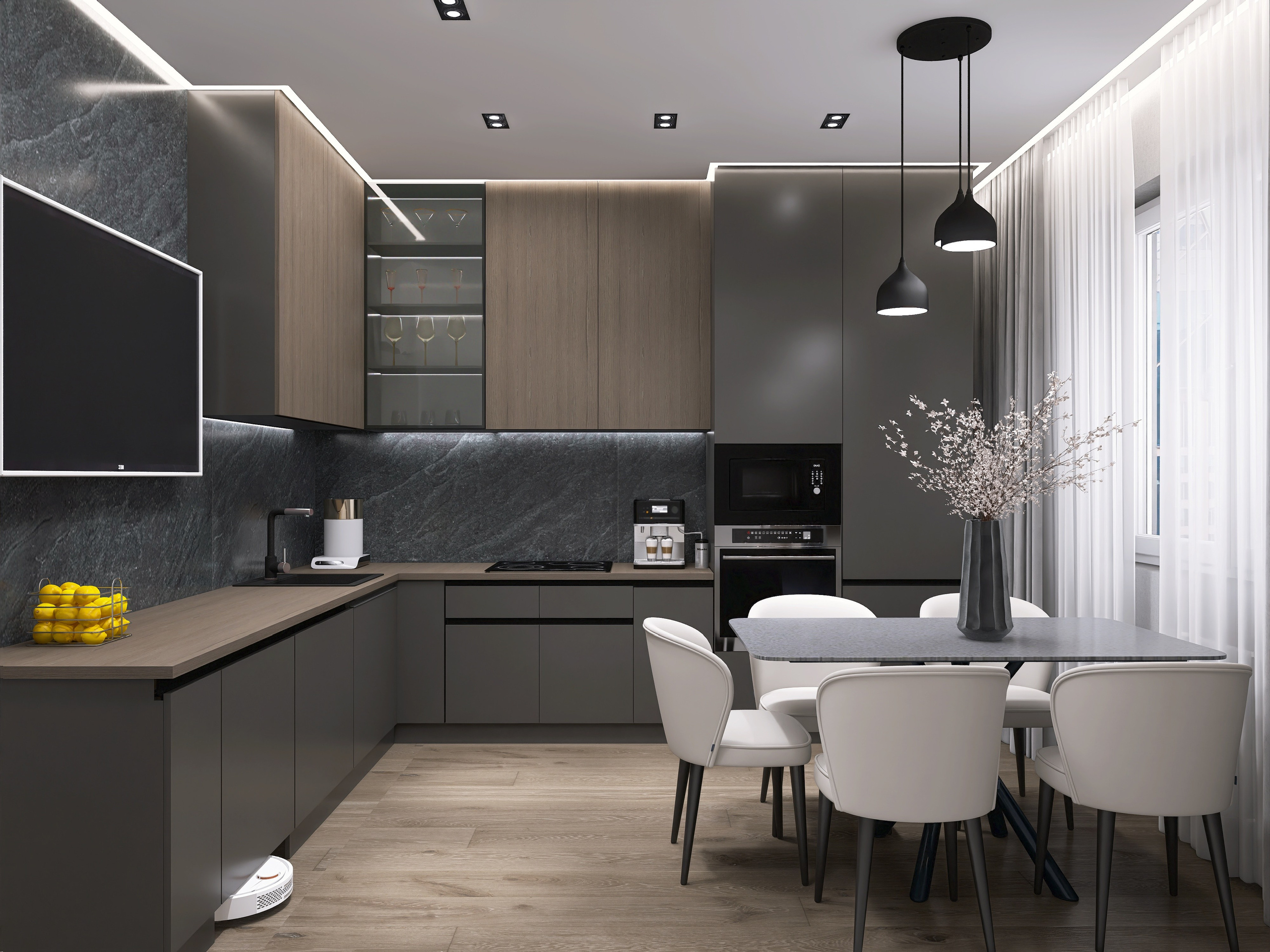 ЖК  на Добролюбова. Площадь 65 кв. м. Дизайнер интерьера в Новосибирске_Елена Сергеева