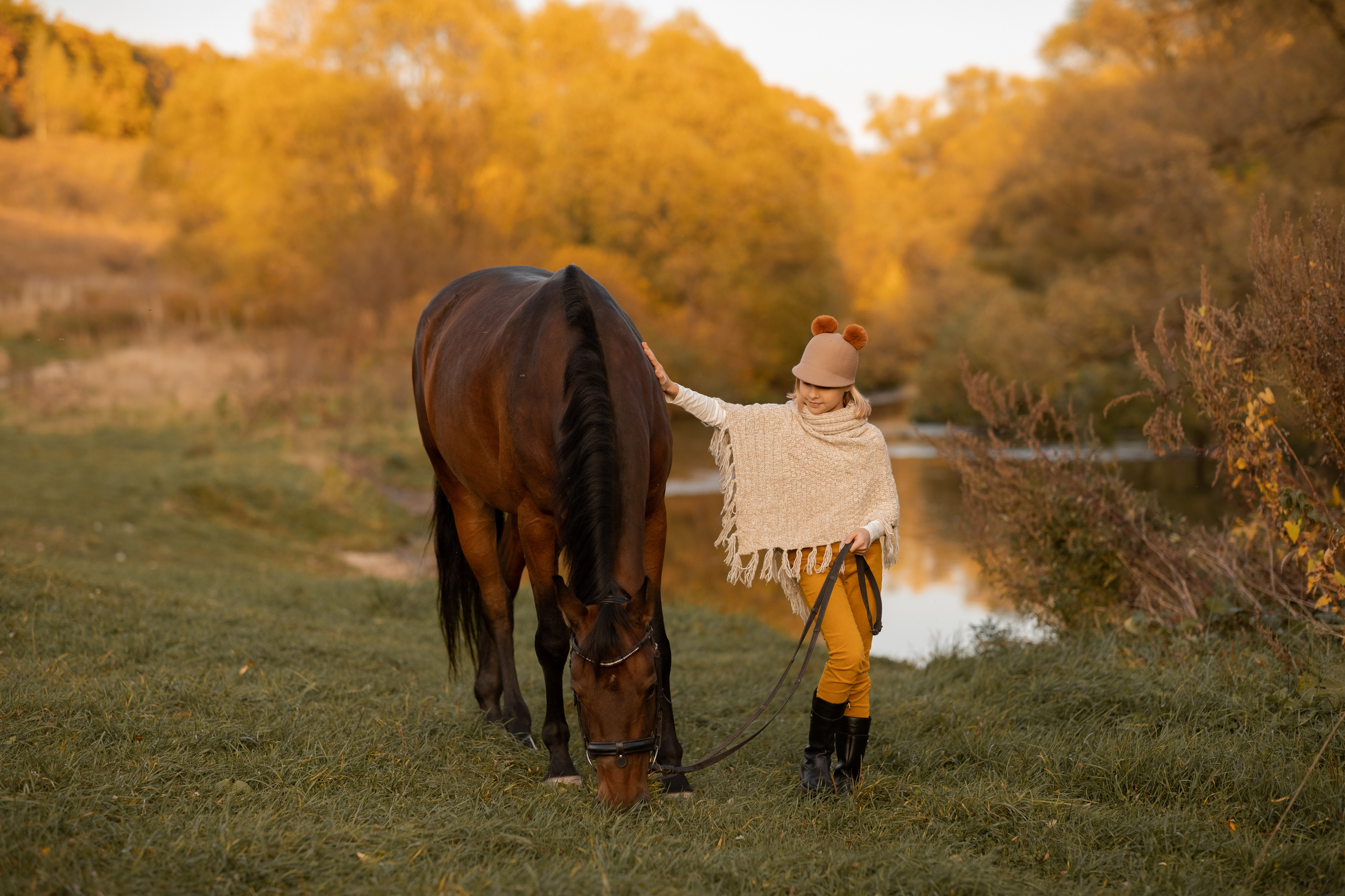 Фотопрогулка с лошадкой для Киры. Женский семейный фотограф Тула Москва Захарова Анна