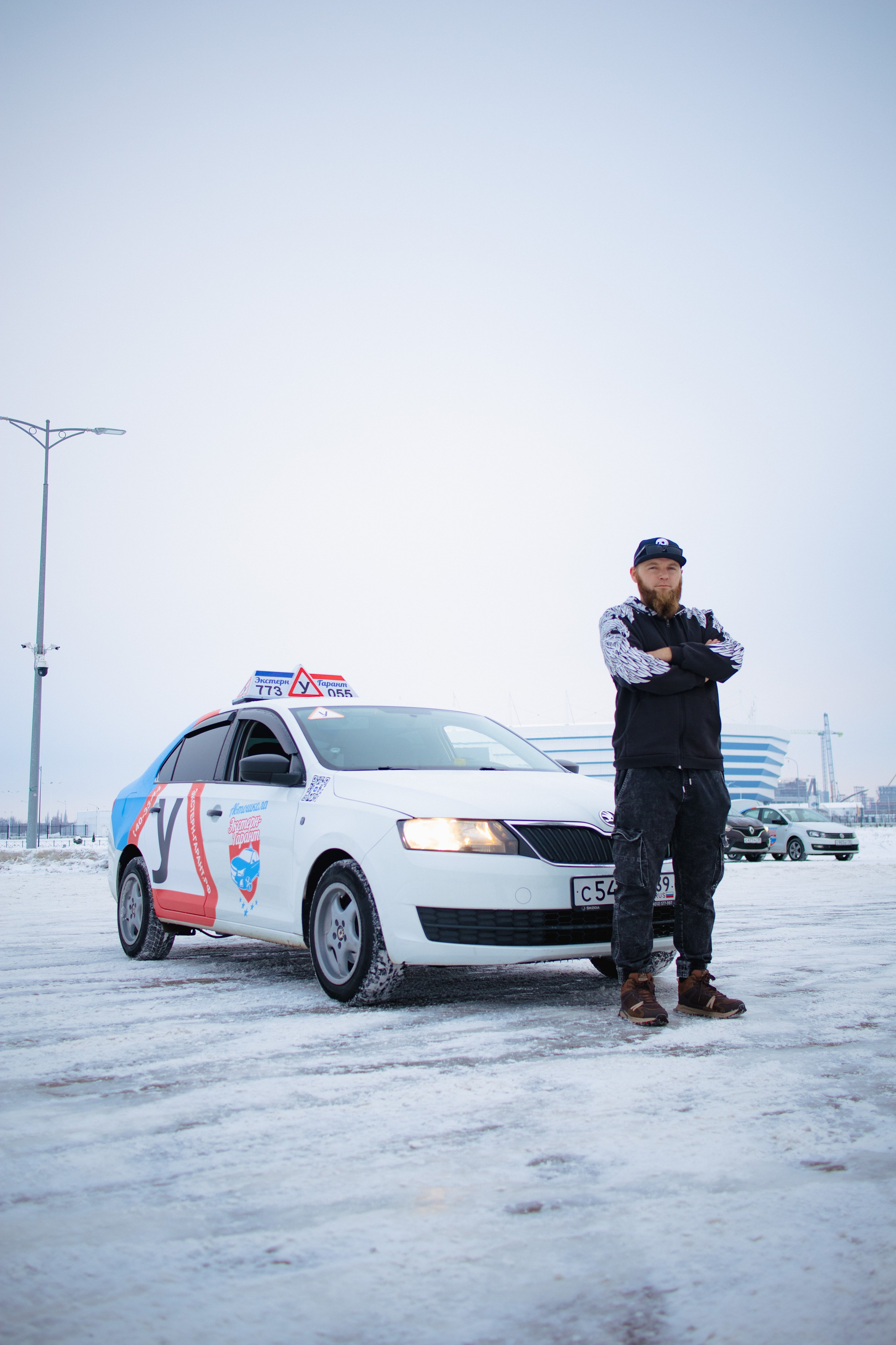 Extern-Garant Driving School. Content shooting. KRIS KRUPINNIKOVA