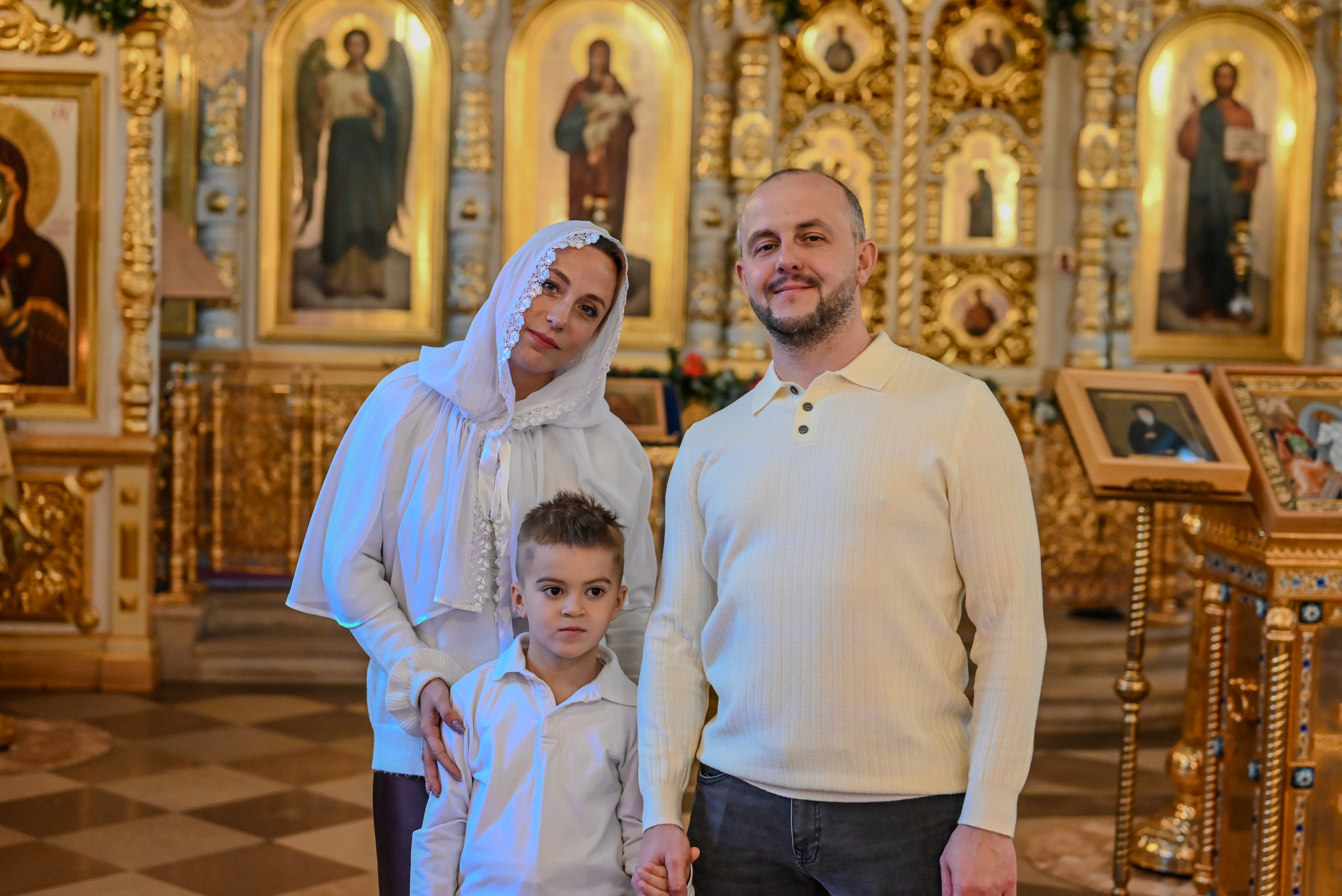 Крещение Совхоз Ленина. Семейный и детский фотограф Москва