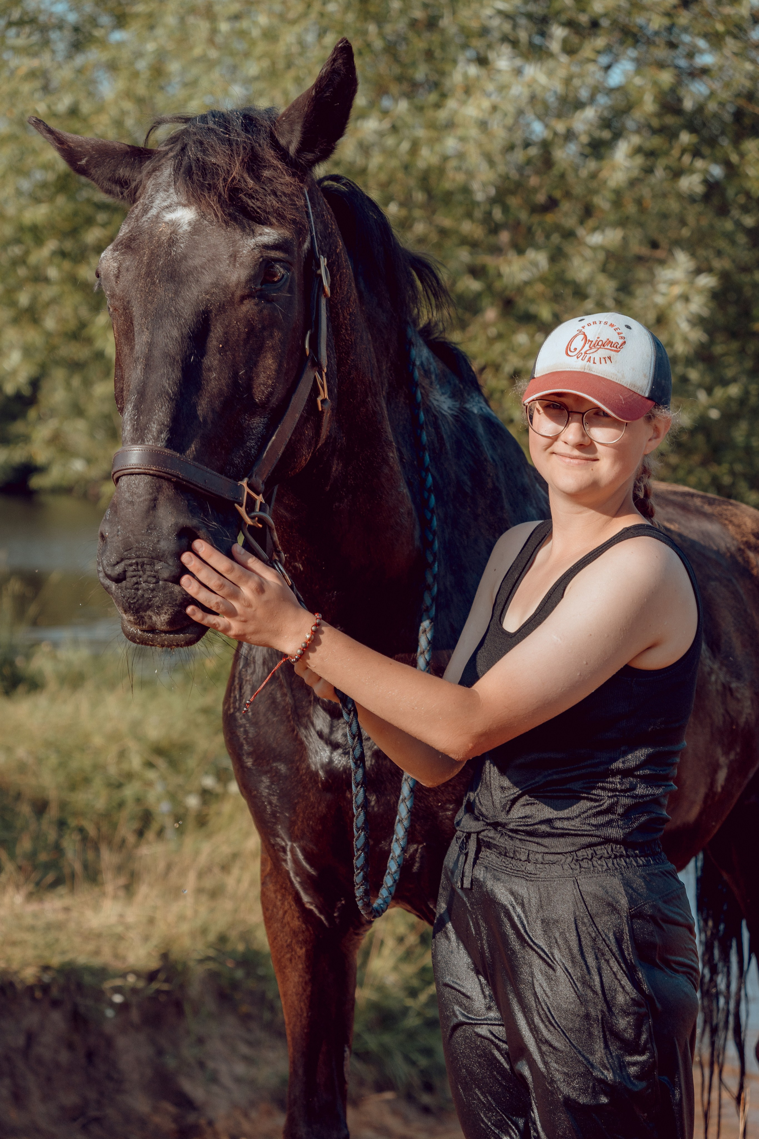 Купание лошадей 05.07.2024. Портретный и семейный фотограф в Москве/Видное