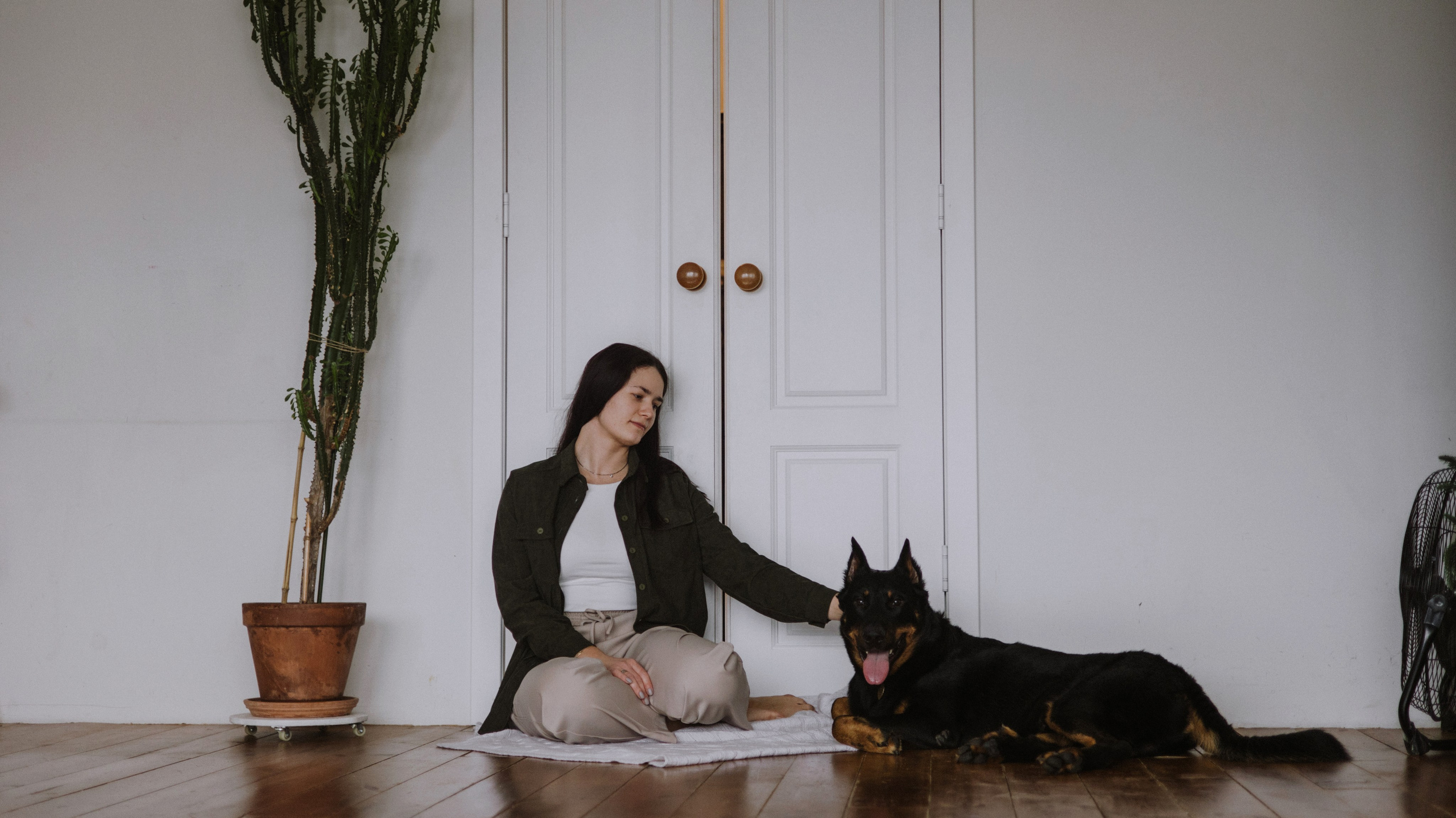 Полина и Зевс. Фотограф-анималист Богданова Полина