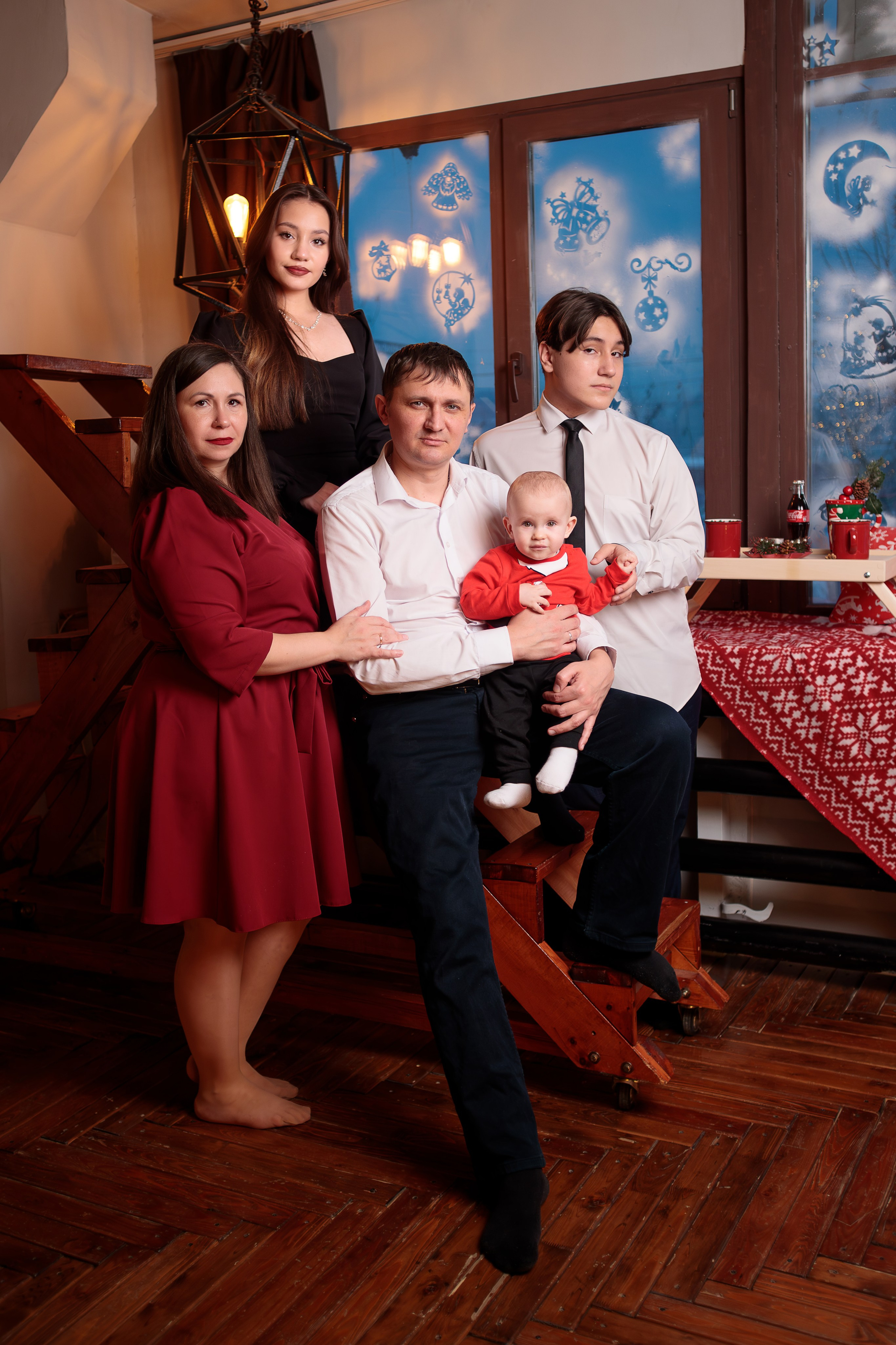 Новогодняя съёмка семьи Ларисы. Семейный Фотограф в Красноярске Крохалев Сергей