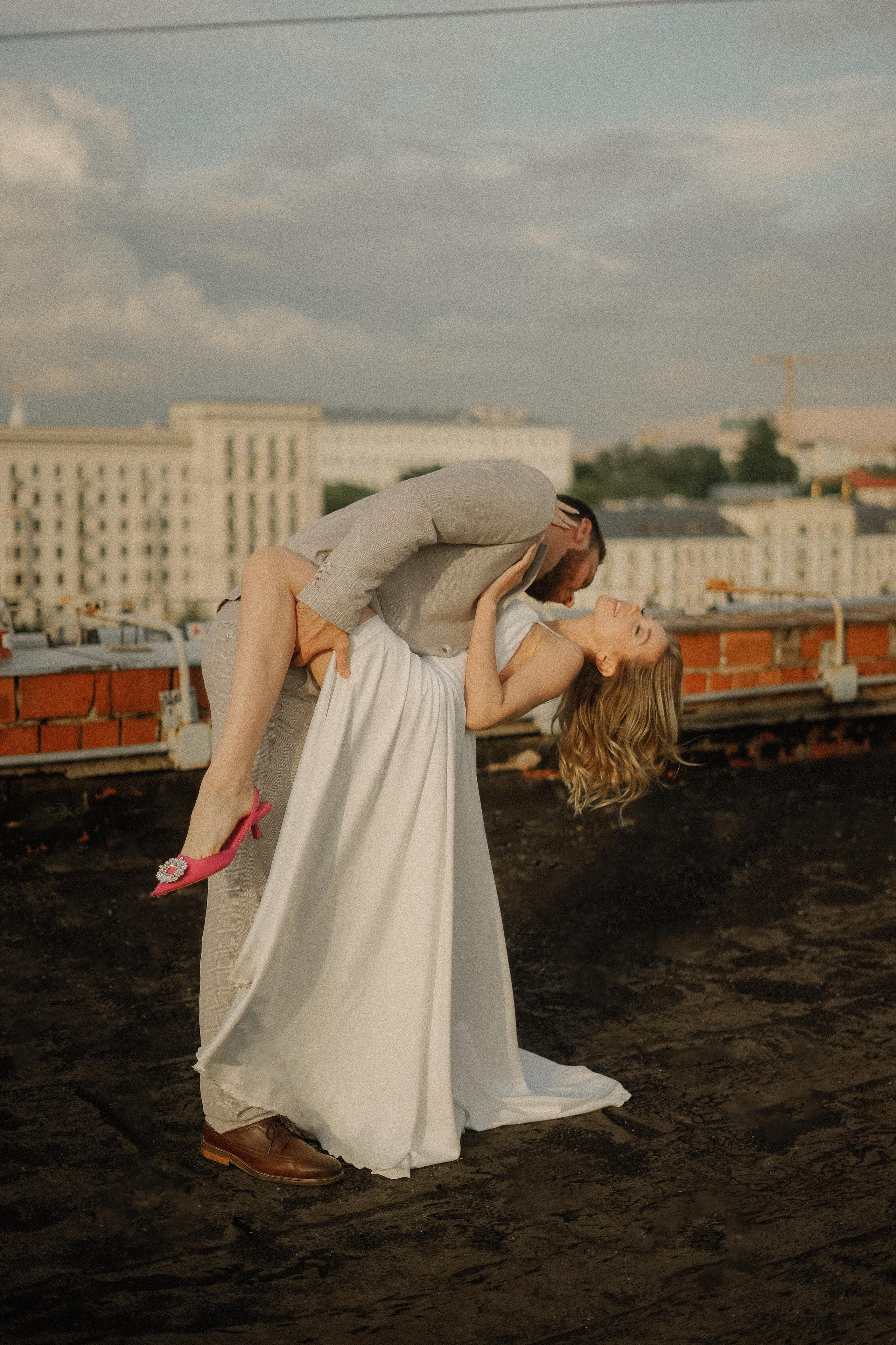 Злата и Илья. Крыша Москвы. Свадебный фотограф Марина Попова