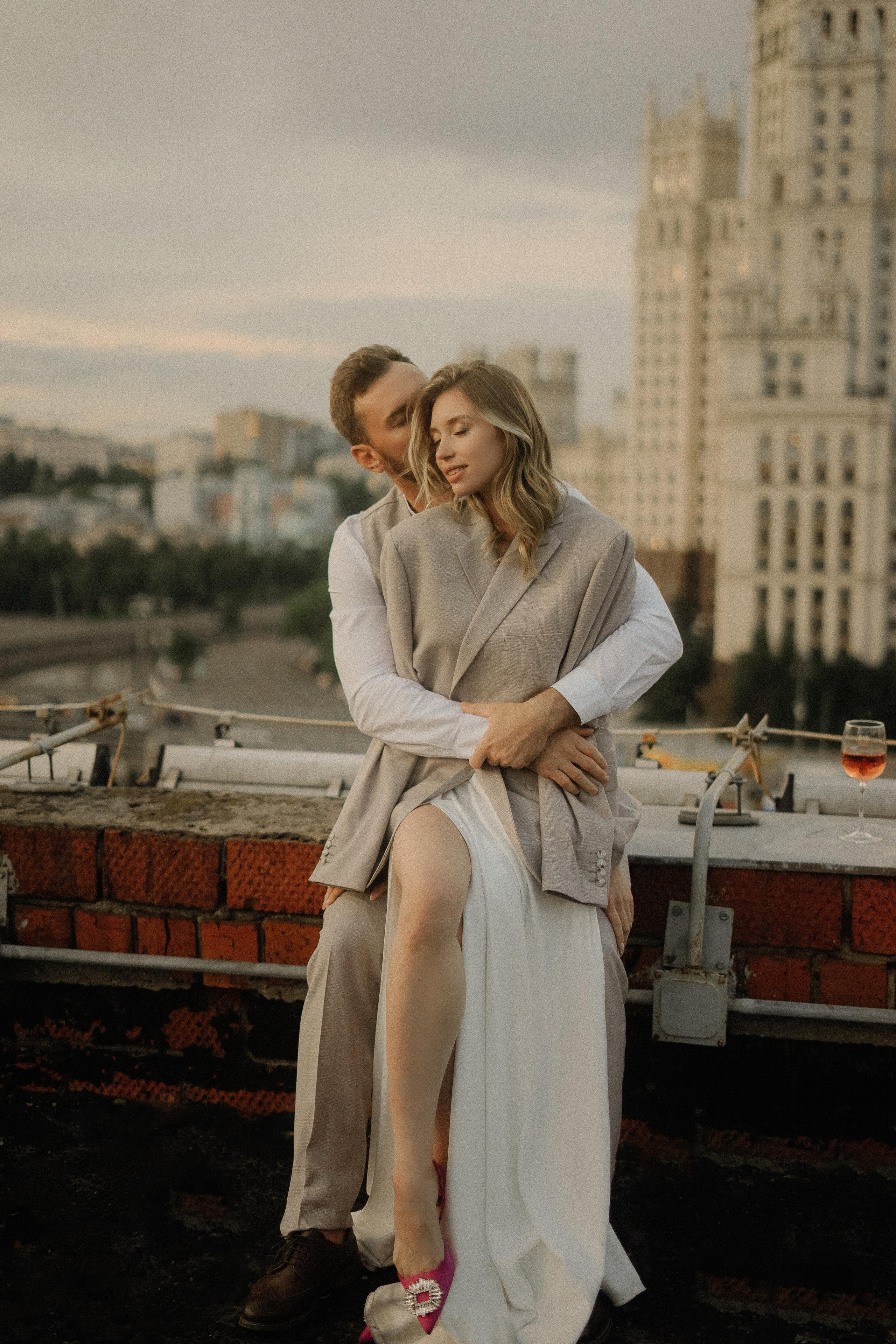 Злата и Илья. Крыша Москвы. Свадебный фотограф Марина Попова