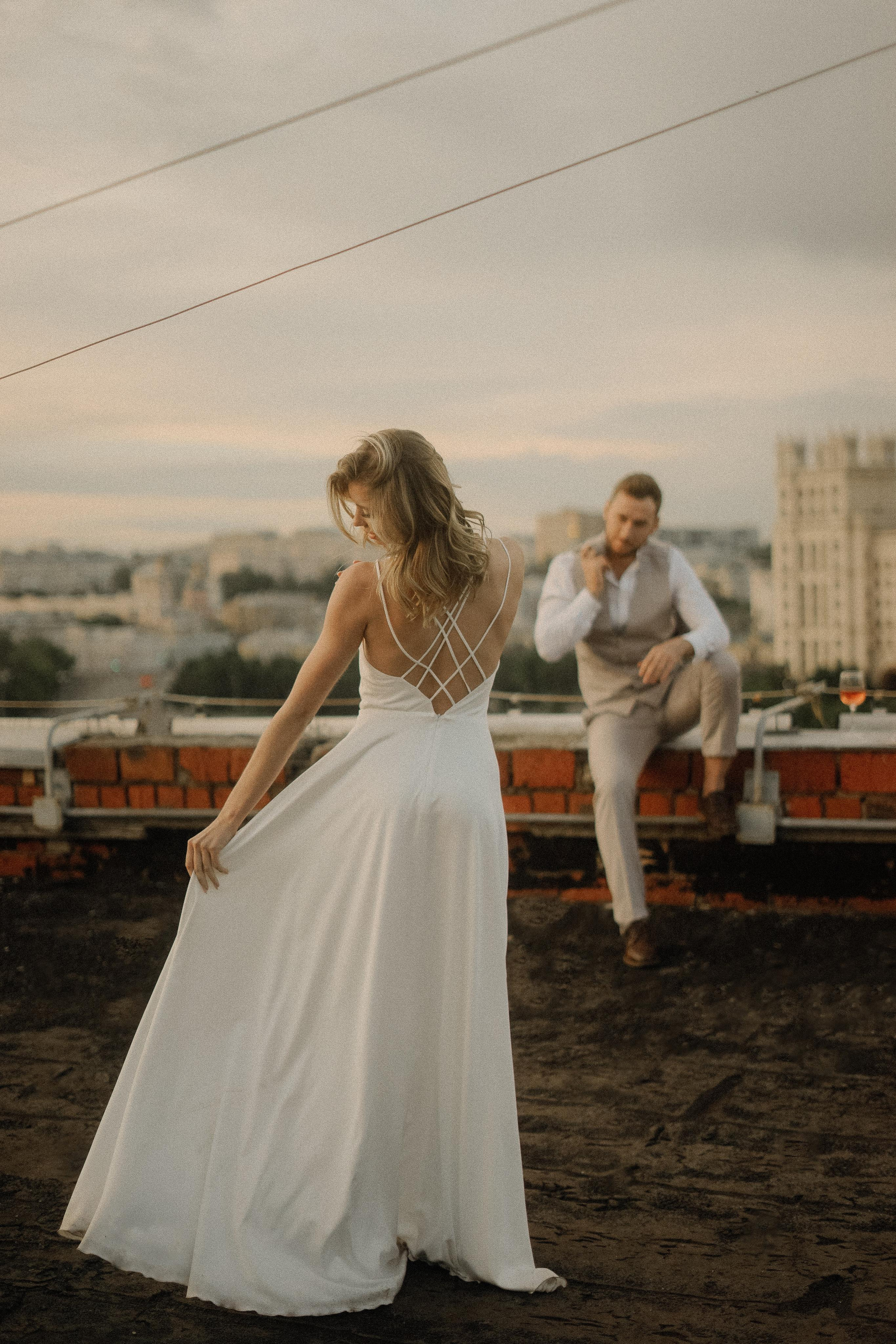 Злата и Илья. Крыша Москвы. Свадебный фотограф Марина Попова