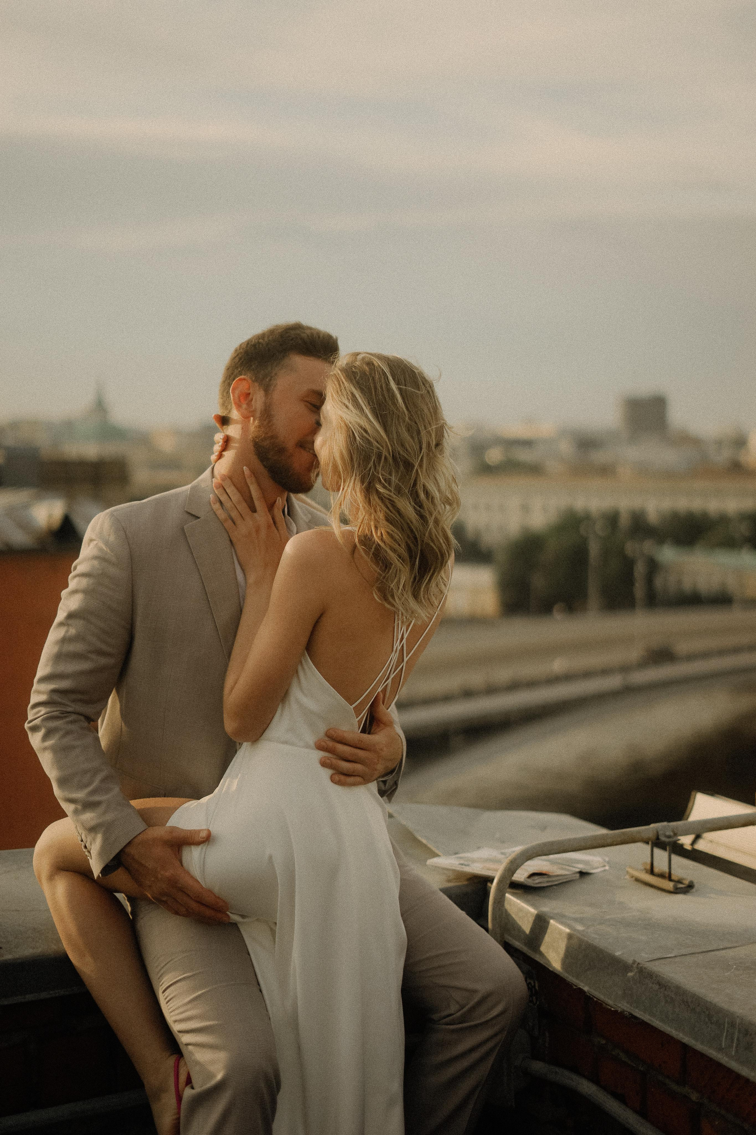 Злата и Илья. Крыша Москвы. Свадебный фотограф Марина Попова