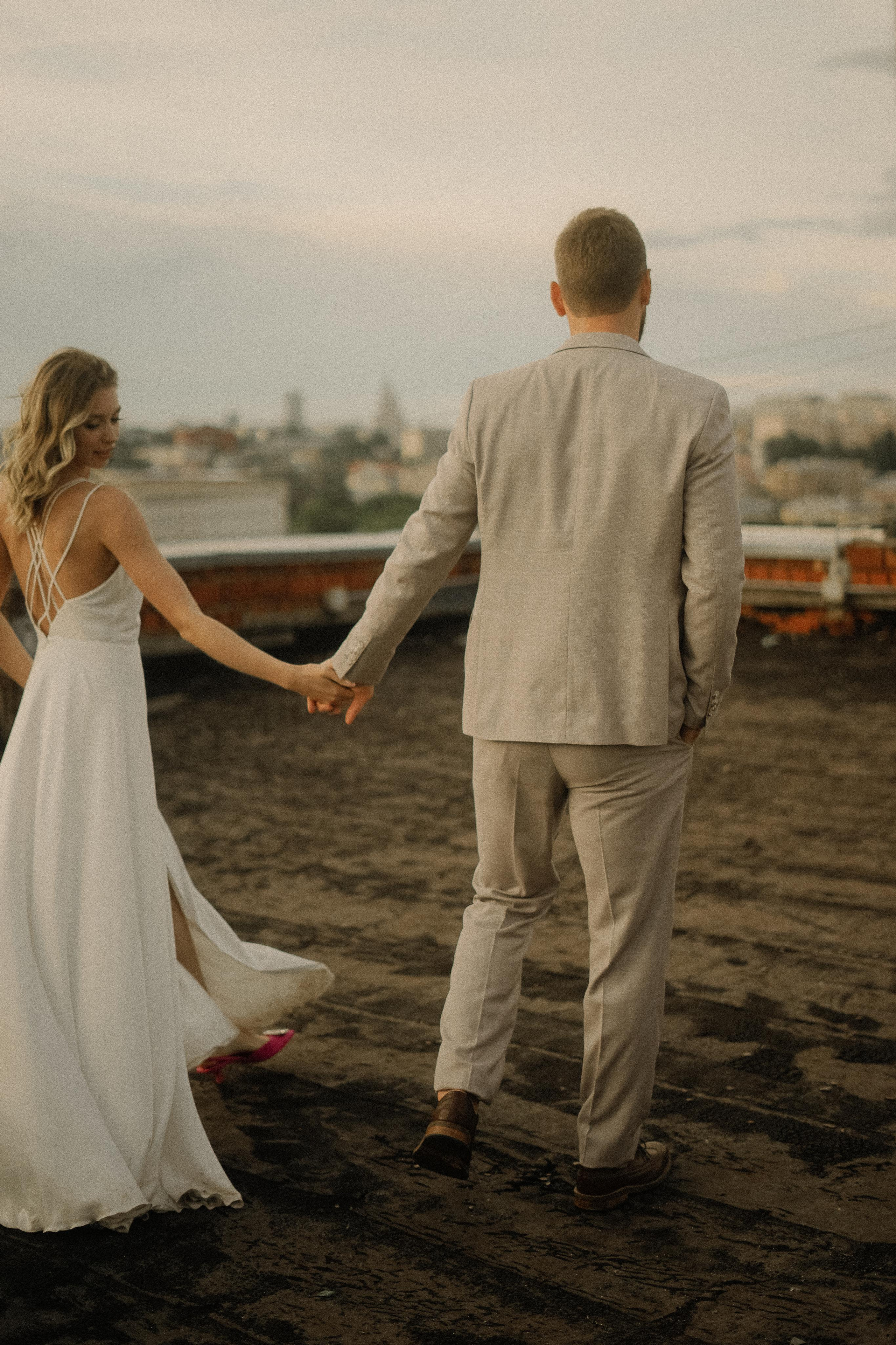 Злата и Илья. Крыша Москвы. Свадебный фотограф Марина Попова