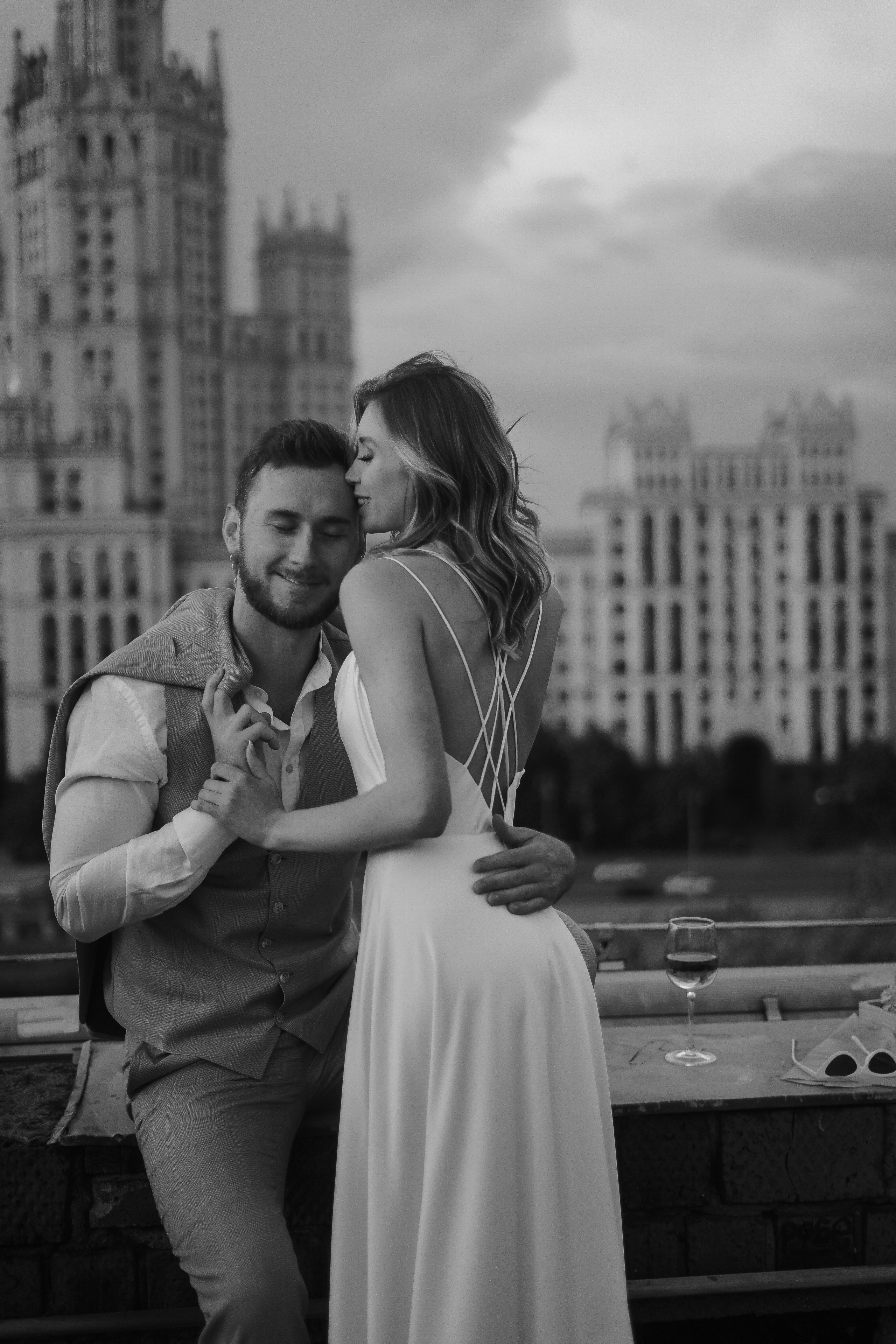 Злата и Илья. Крыша Москвы. Свадебный фотограф Марина Попова